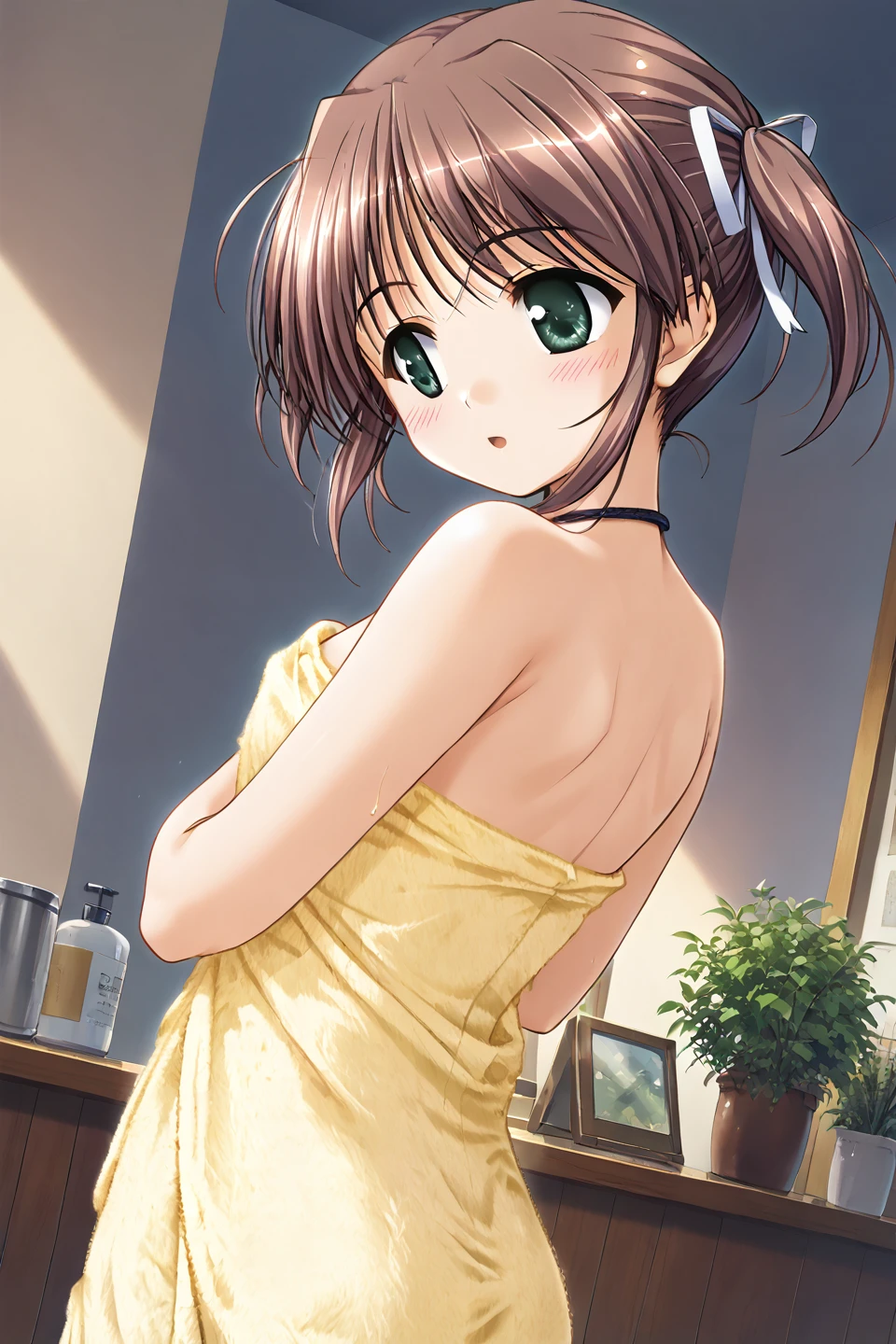 irohaisshikitest, Iroha Isshiki, pelo corto, brown hair, brown eyes, Obra maestra, La mejor calidad, High resolution, Unidad 8K Fondo de pantalla, illustration, hermosos ojos detallados, Perfect lighting, CG extremadamente detallado, labios brillantes, labios separados, diafragma, Classroom