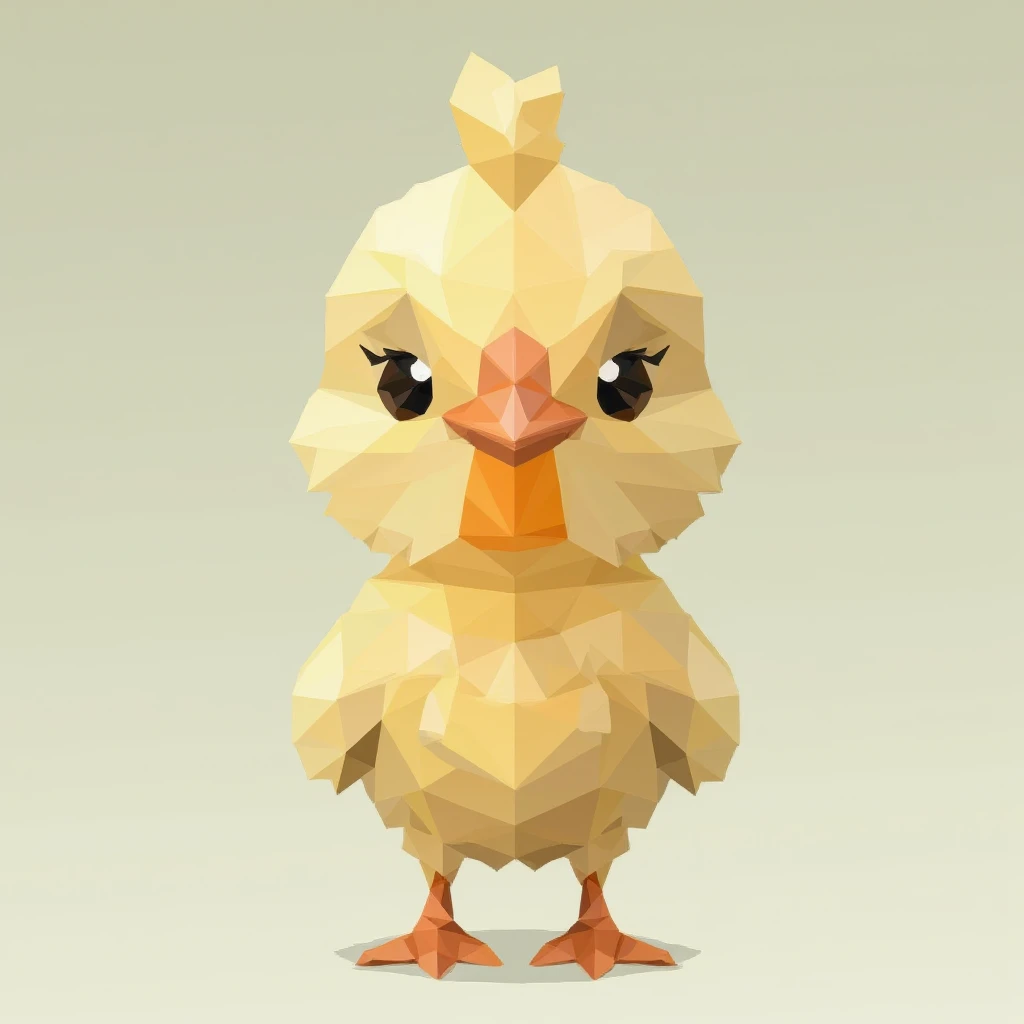 Low Poly style,3d chibi style,cute chibi,blind box,a cute chicken,3d render,3d pixar style