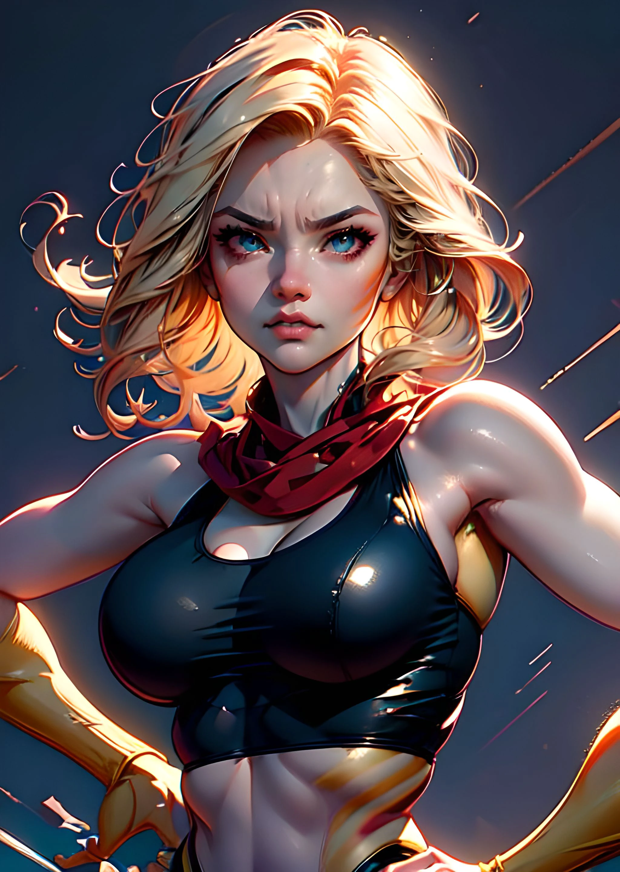 (((masterpiece))),16k,best quality, illustration, earth, water,fire,wind,space,1girl,blonde hair,beautiful mecha,shiny armor,eagle helmet,beautiful face,scarf,paper_cut,nsfw
