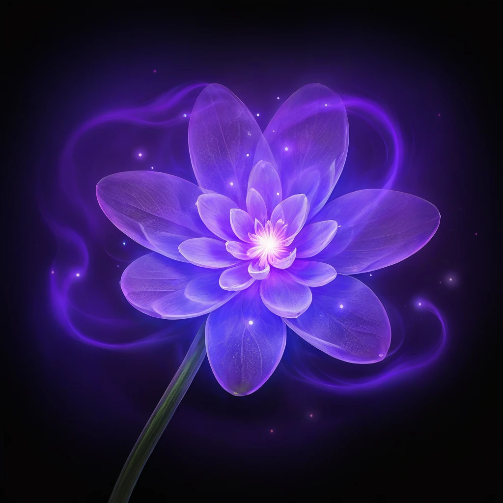 (((black background, simple background))),masterpiece,best quality,great quality,good quality,gmic_\(anheifeng\),A coquettish shore flower,emitting purple mist,glow,firefly,<lora:gmic icon_g67icon-000014:0.75>,