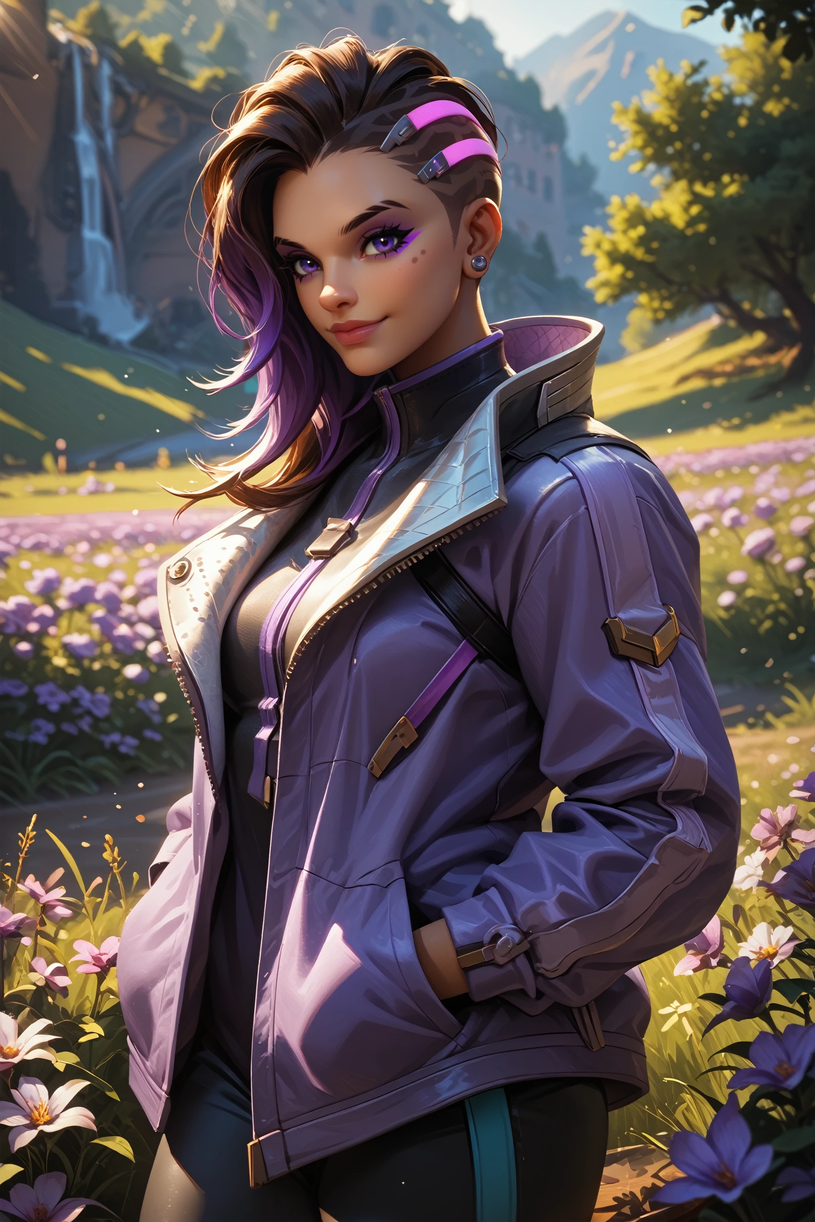score_9, score_8_up, score_7_up, score_6_up
<lora:OSombra:0.8>
OSombra, 1girl, brown hair, asymmetrical hair, multicolored hair, purple eyes, purple hair, looking at viewer, smiling, sitting, on stool, inside diner, counter, holding ice cream cone