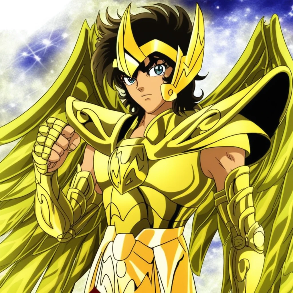 sagittarius_aiolos, best eyes, helmet, 1boy, male focus, solo, armor, wings,