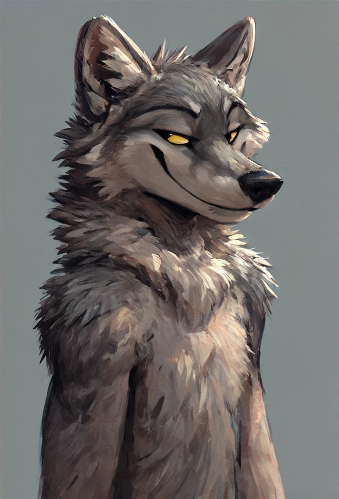 Furry grey wolf, male, posing, testicles, sheath, smile, bedroom eyes, simple background, fluffy, nude, 
source_furry , 
 <lora:Better_Kenket-000008:0.9>, score_9, score_8_up, score_7_up, score_6_up, score_5_up,