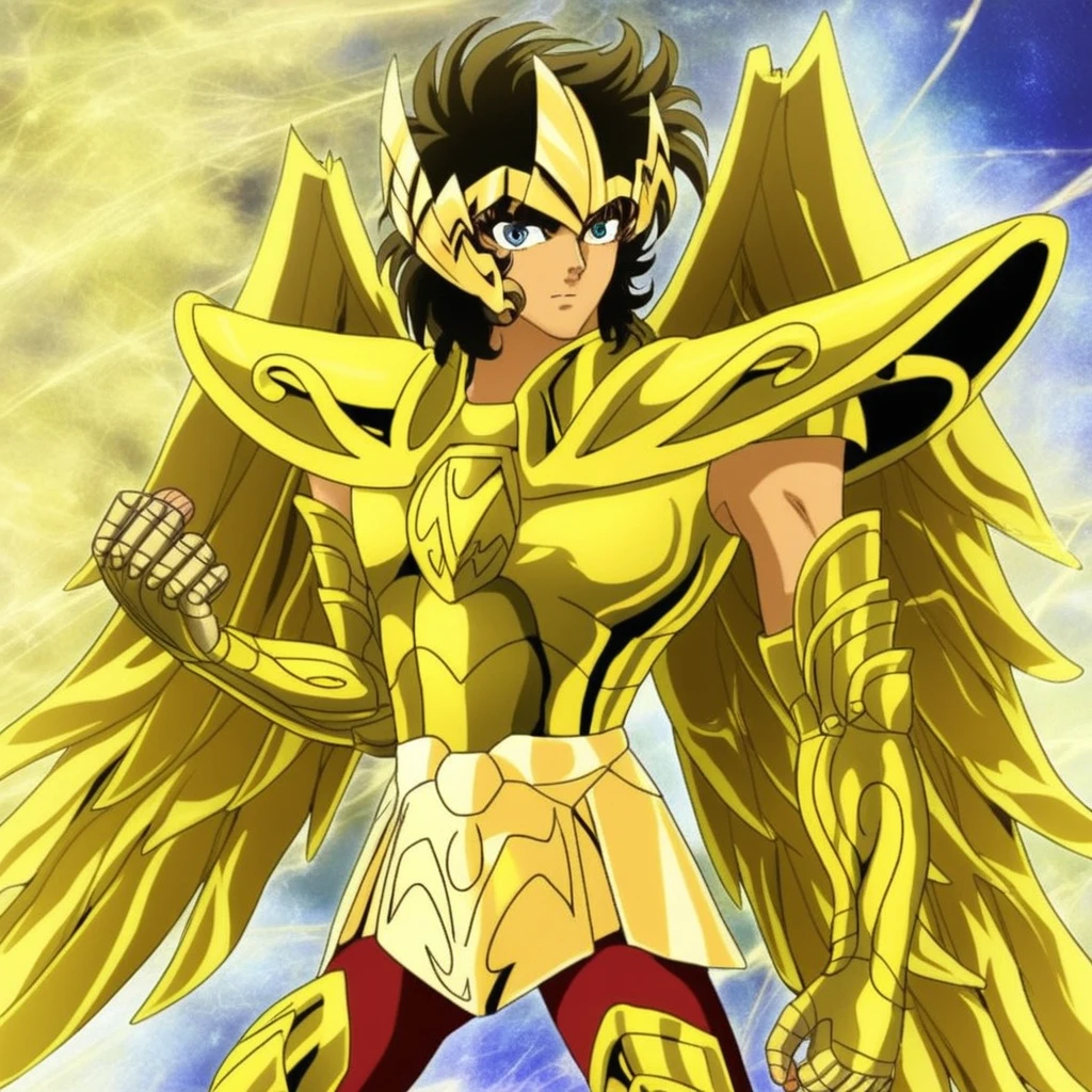 sagittarius_aiolos, best eyes, helmet, 1boy, male focus, solo, armor, wings,