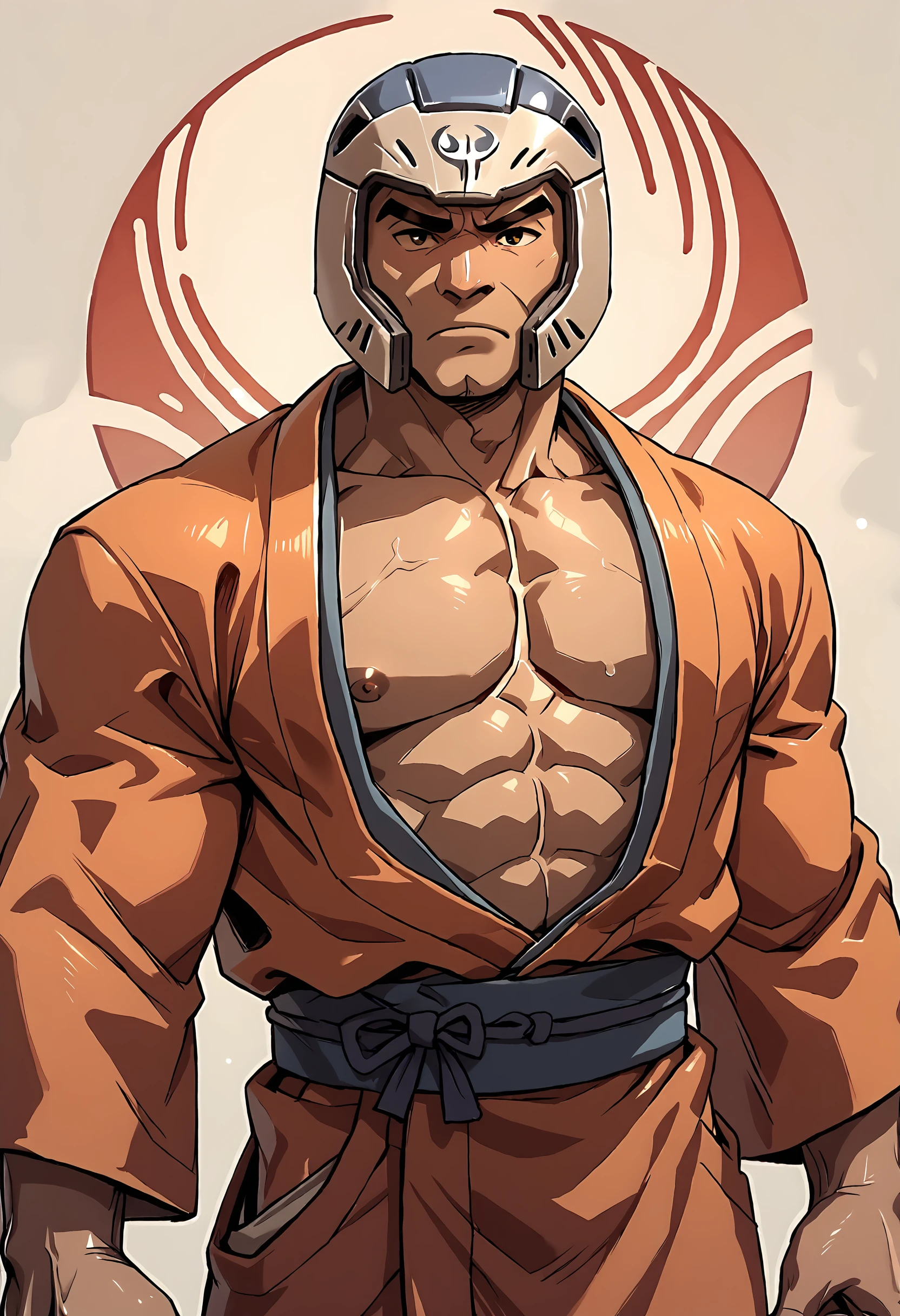 score_9, score_8up, score_7up, score_6up, score_5up, score_4up, abstract background, source_cartoon, rating_safe, BREAK
solo, male, quakeranger, bara, muscular male, helmet, kimono, japanese clothing, yukata, upper body focus, BREAK
 <lora:Quake_Ranger_-_Quake_-_PDXL:1>