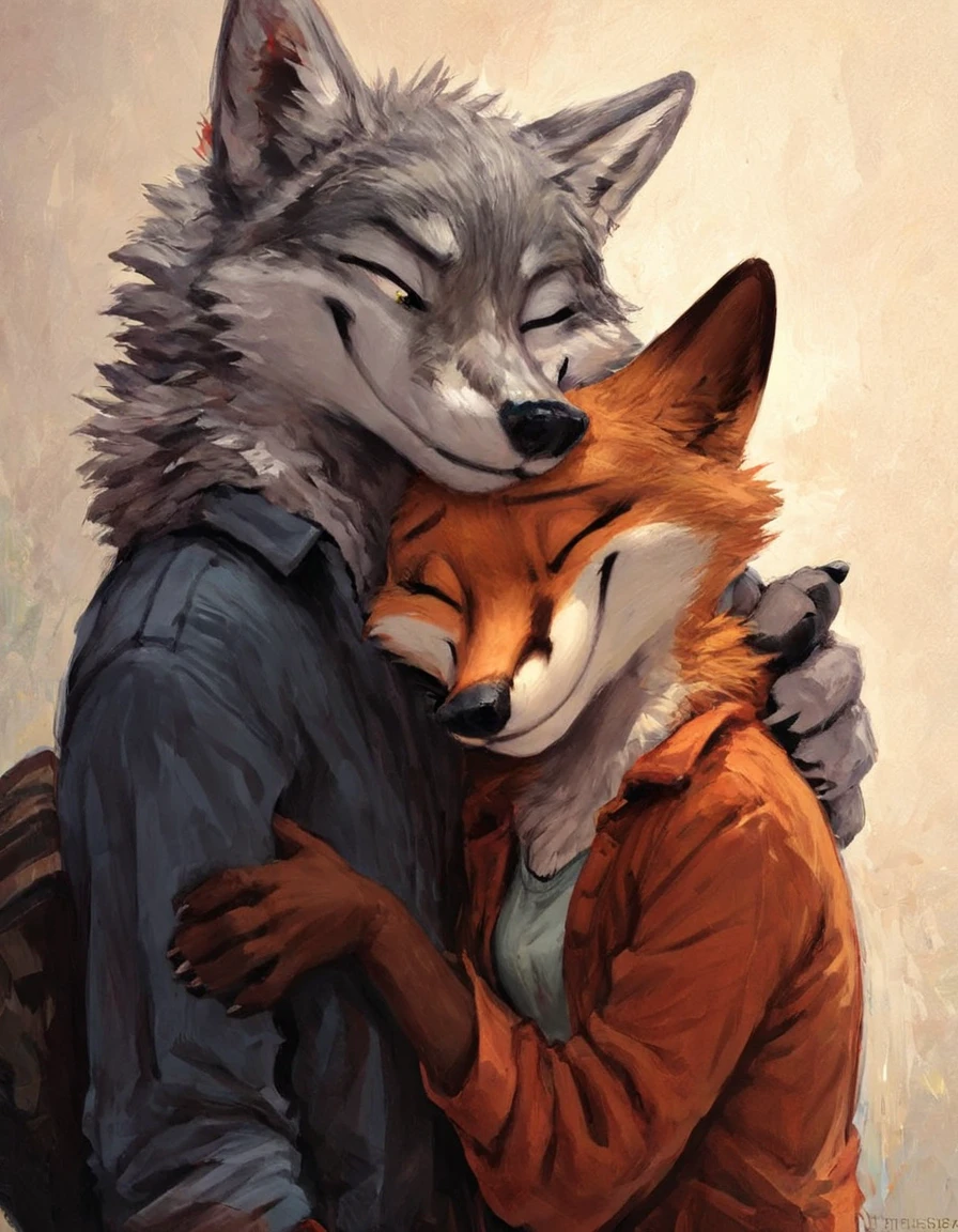 source_furry ,
furry, female   grey wolf hugging a male fox,  duo,
 <lora:Better_Kenket-000008:0.9>, score_9, score_8_up, score_7_up, score_6_up, score_5_up,