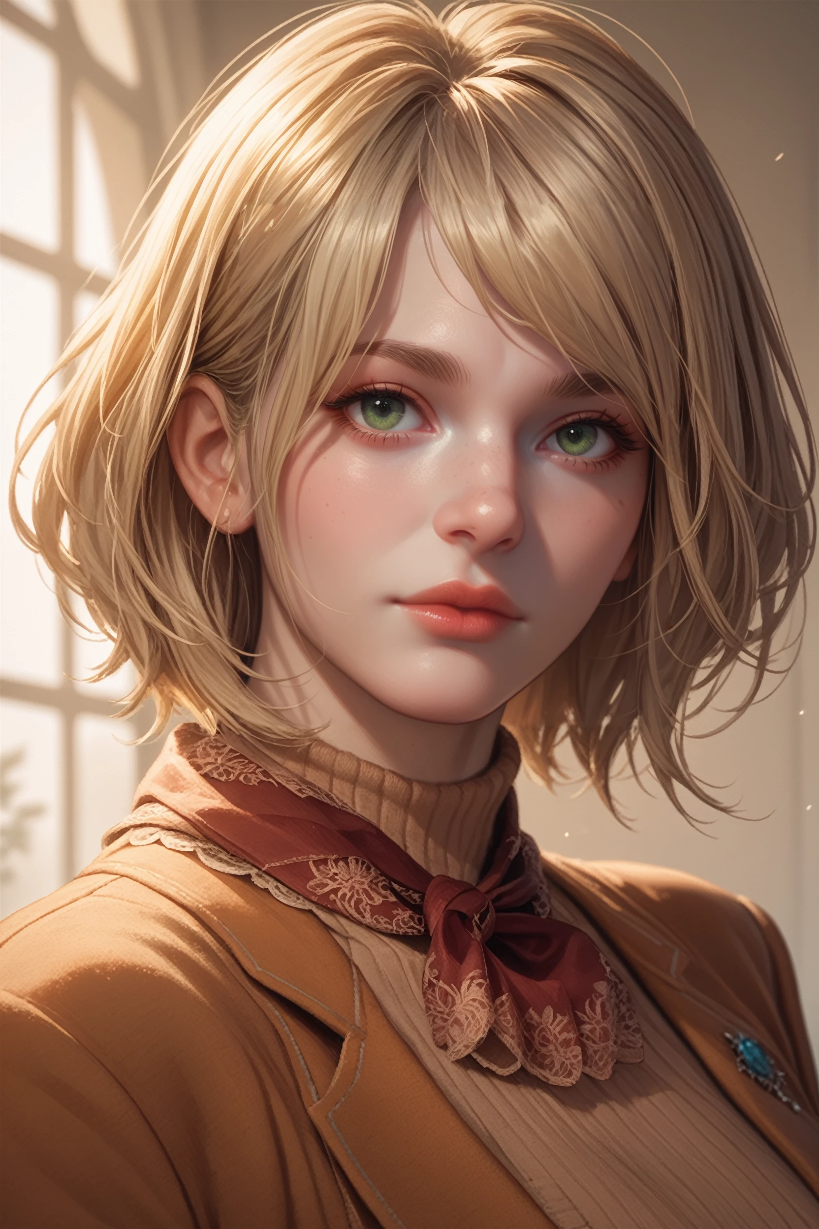 score_9, score_8_up, score_7_up, score_6_up
<lora:RE4RAshley:0.8>
RE4Ashley, 1girl, blonde hair, medium hair, green eyes, looking at viewer, portrait