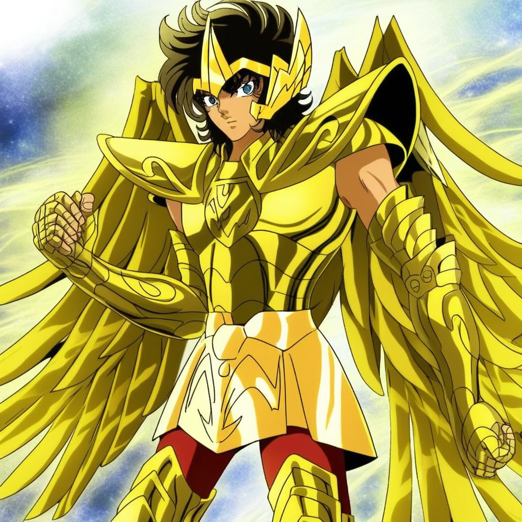 sagittarius_aiolos, best eyes, helmet, 1boy, male focus, solo, armor, wings,