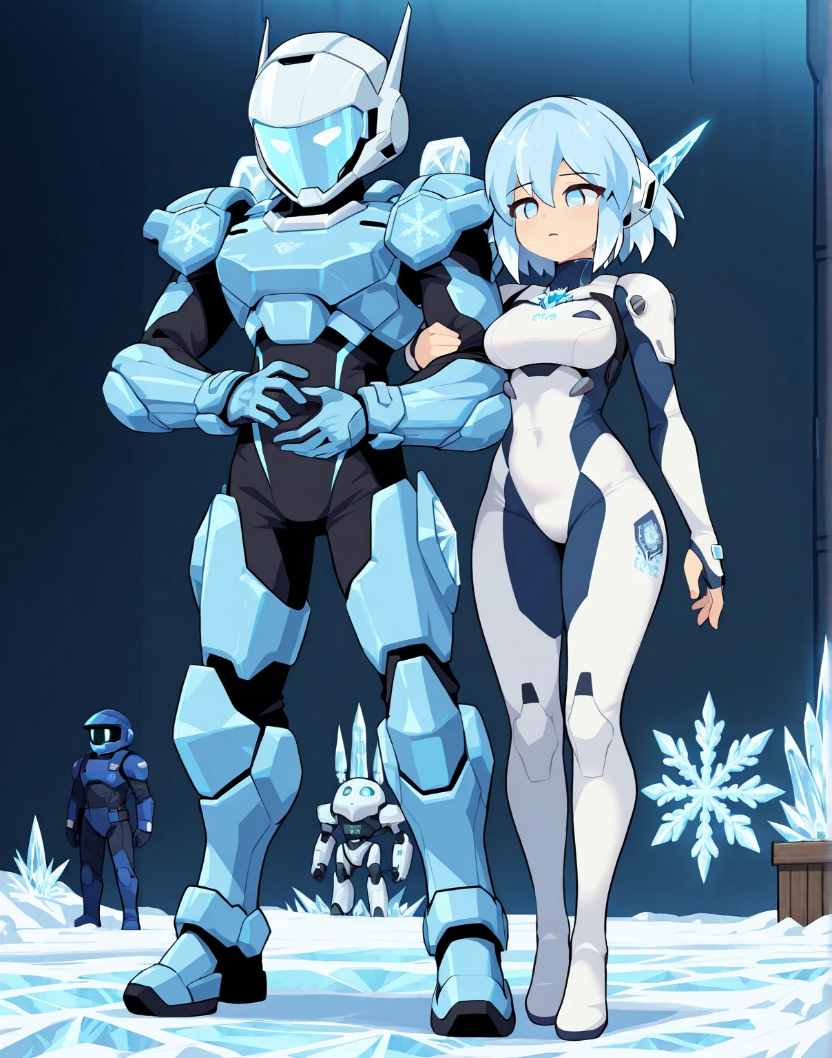 masterpiece, best quality, amazing quality, high resolution, absurdres, 1boy, 1girl,
machine, ice mage, cryo-tech armor, snowflake interface, thermal regulation suit, ice crystal generators, frost-forged weapons
gwainsaga, (full body)