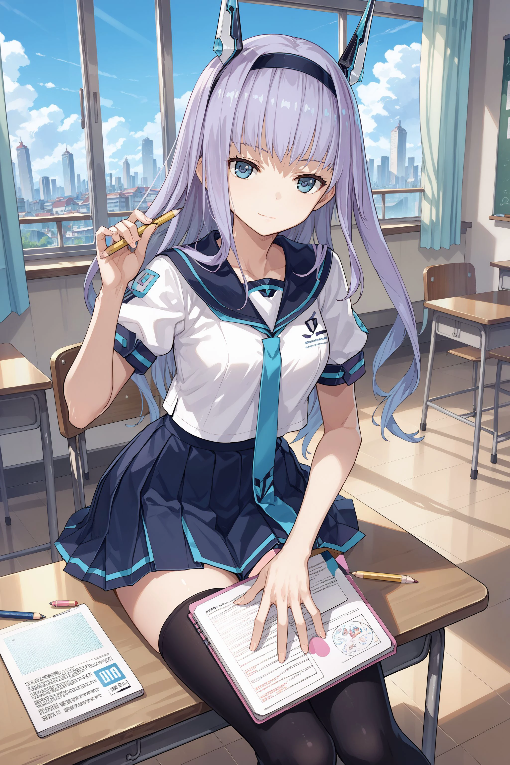 1 girl, kanon kanase, , blush, medium breasts, sleeveless,(((school uniform))), sitting indoors, 20-year-old, healthy skin.