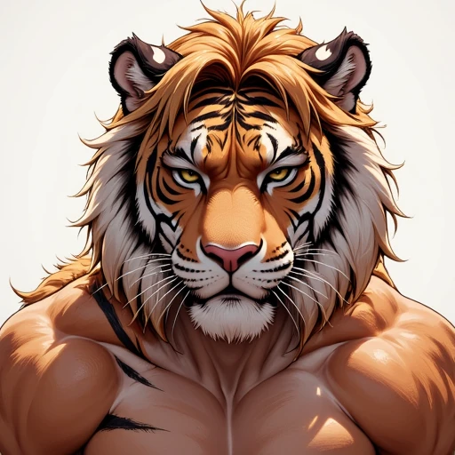  tigre eyes, full body covered in fluffy fur, big muscular chest, voluminous abs, day, sensual, detailed, Uploaded to E621, hermoso y detailed retrato de un tigre gris antropomórfico (((eyes))) Subtraction, Ross Tran, Ruan Jia, Uploaded to E621, zaush, Foxovh, movie lighting, moon lights, bright Eyes, black fur, long dark mane