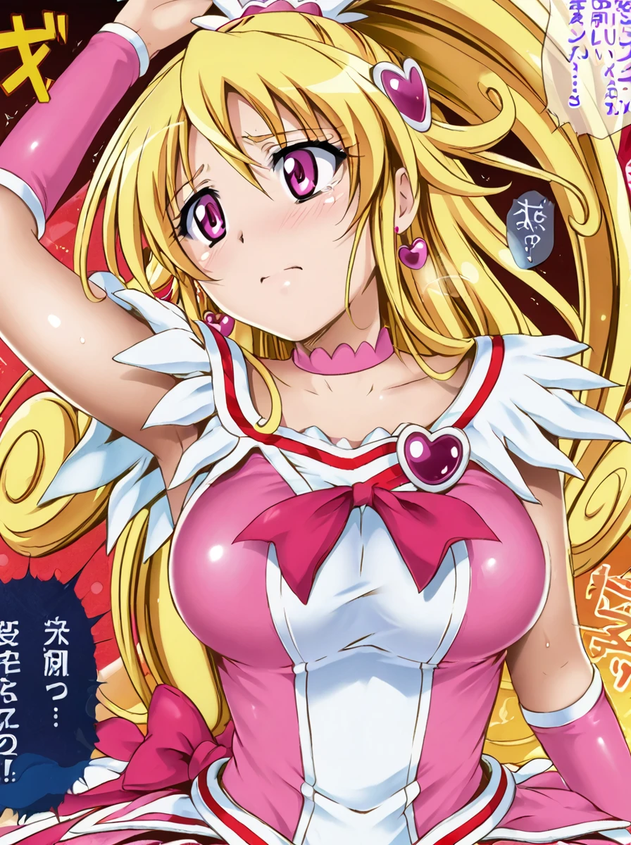 detailed background, shiny skin, rating safe, 
<lora:cyclone.pony:1>,
cyclone, cureheart, 
large breasts, 
clothed girl,