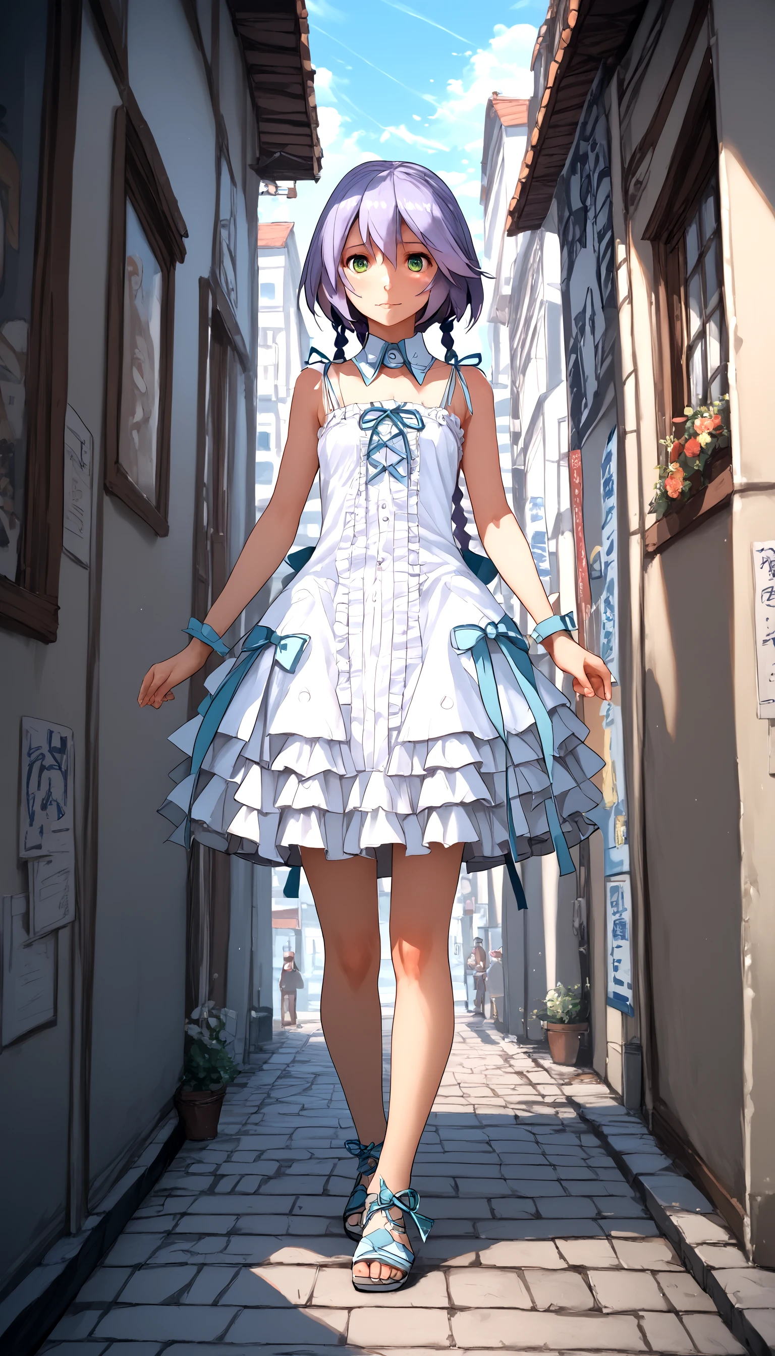 tokikaze_shizuku, std_outfit <lora:Tokikaze Shizuku_epoch_8:0.99> full_body, score_9, score_8_up, score_7_up, (high quality, detailed, beautiful)