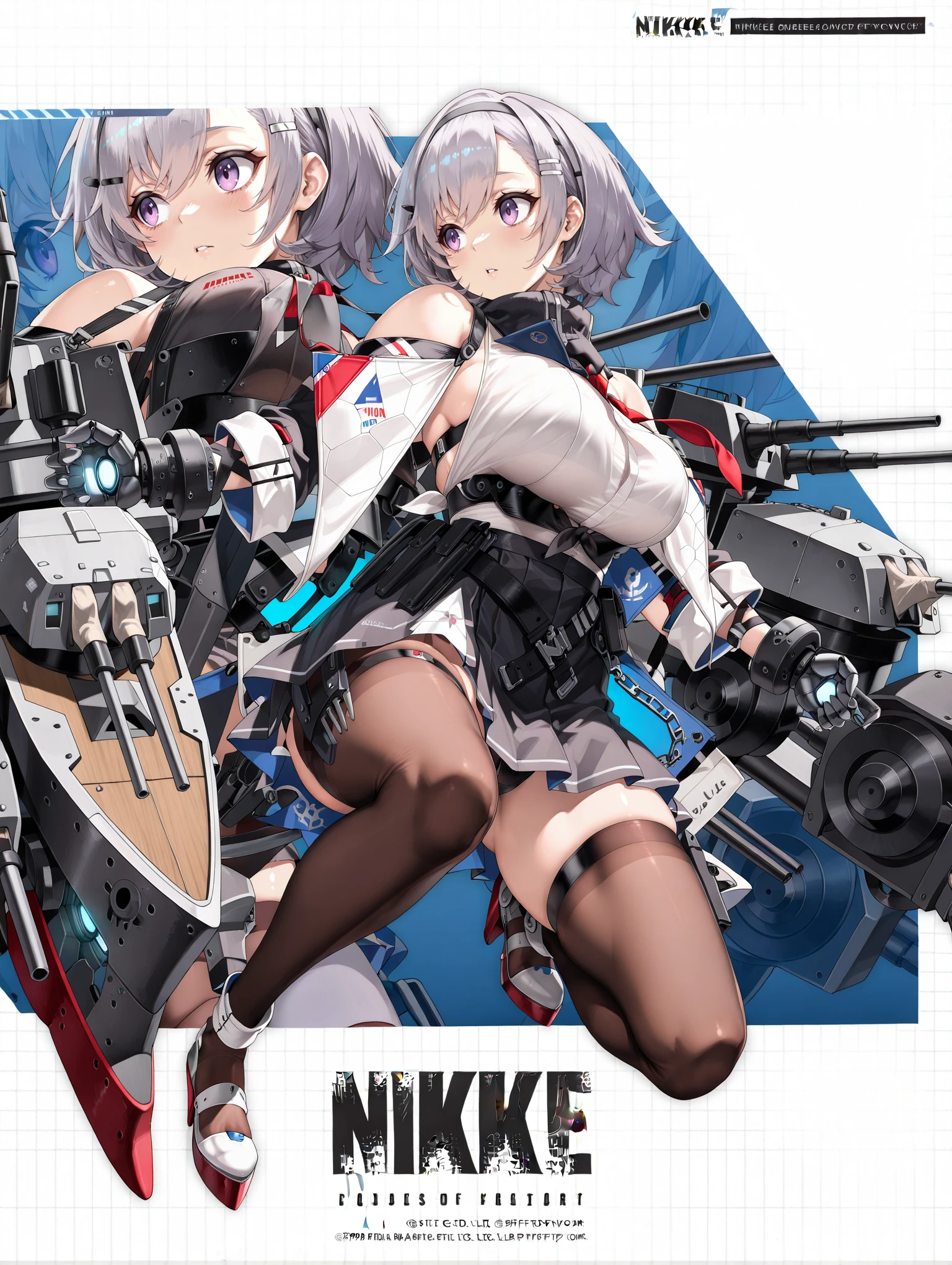 Emilia re:zero, purple eyes, Emilia, crown braid, x hair ornament, flower hair ornament, white hair, long hair, medium breasts, anime image of two women in lingersuits with guns, from girls frontline, rule 34, m4 sopmod ii girls frontline, pixiv 3dcg, fine details. girls frontline, 4k post, 4 k post, girls frontline style, popular on pixiv, at pixiv, pixiv, kantai collection style