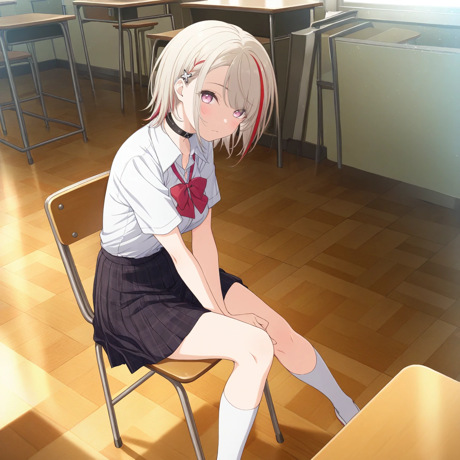 safe, masterpiece, very aesthetic, 1girl, duisburg, school uniform, sitting, classroom, chair
<lora:Duisburg-AzurLane_NAIXL_v20:1>