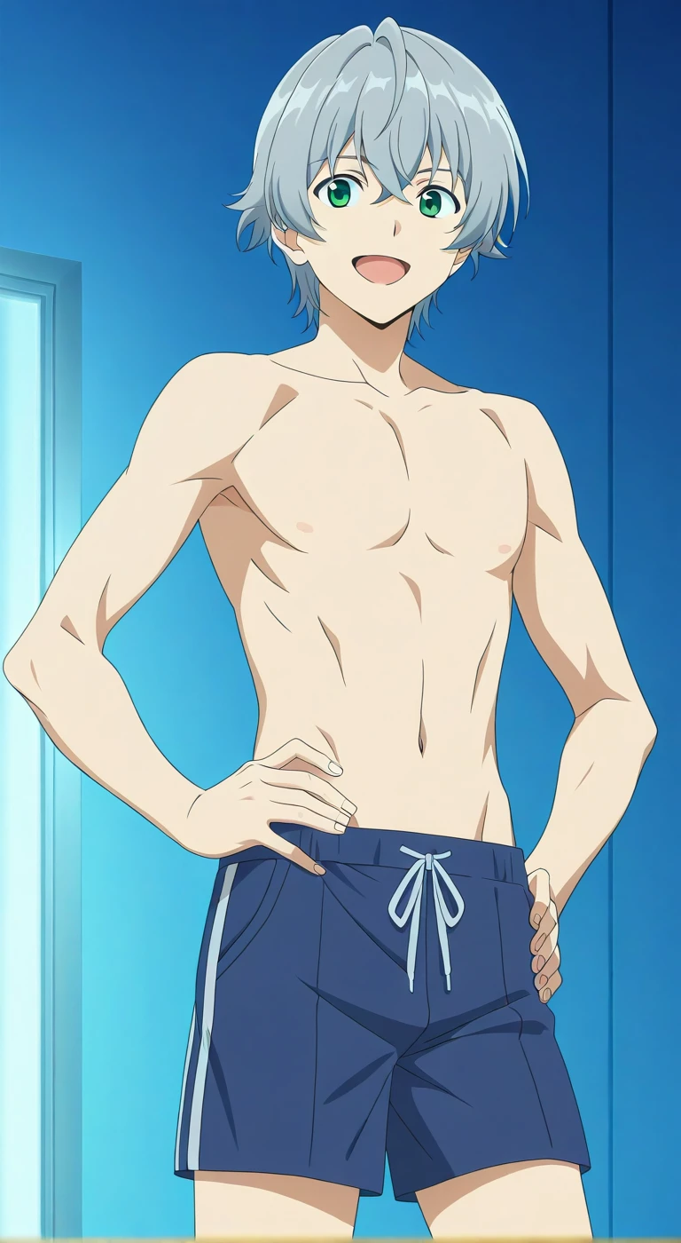 Naruto, shirtless, white briefs, showering, 12-year-old boys,