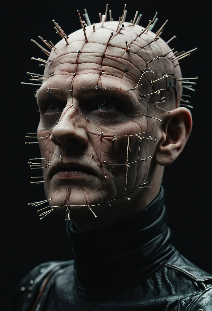 <lora:Pinhead-PXL:1> Pinhead-PXl, Pinhead, Portrait, black background, simple background,, score_9, score_8_up, score_7_up, score_6_up, score_5_up, score_4_up