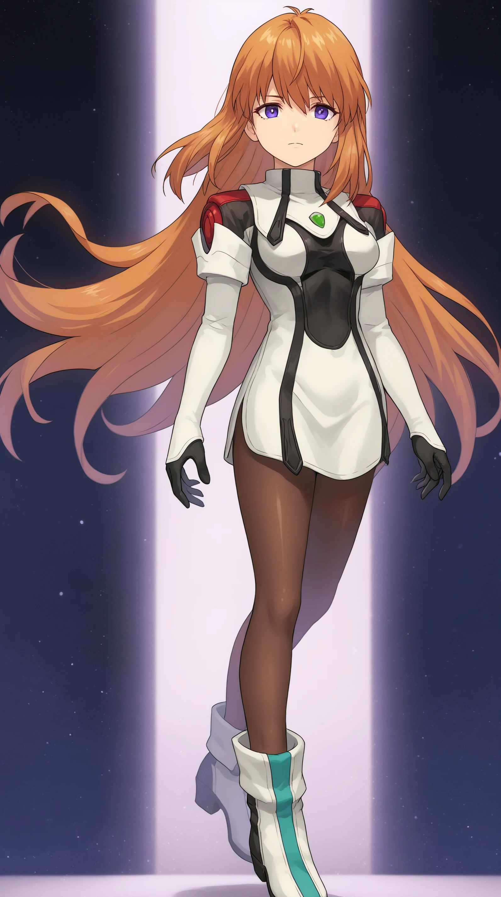 score_9, score_8_up, score_7_up,anime_source, source_anime, best background, detailed background, anime screencap, 4k, upscaled, Elhaym Van Houten, Main Outfit, solo, looking at viewer, closed mouth, standing, full body, floating hair <lora:JN_Elhaym_Van_Houten_Pony:0.8>