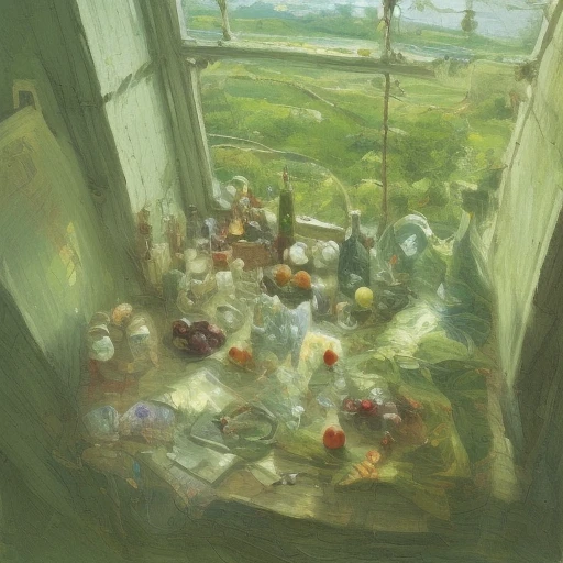 window, skirt, from above, bridge, bottle, fruit, bracelet, A small room