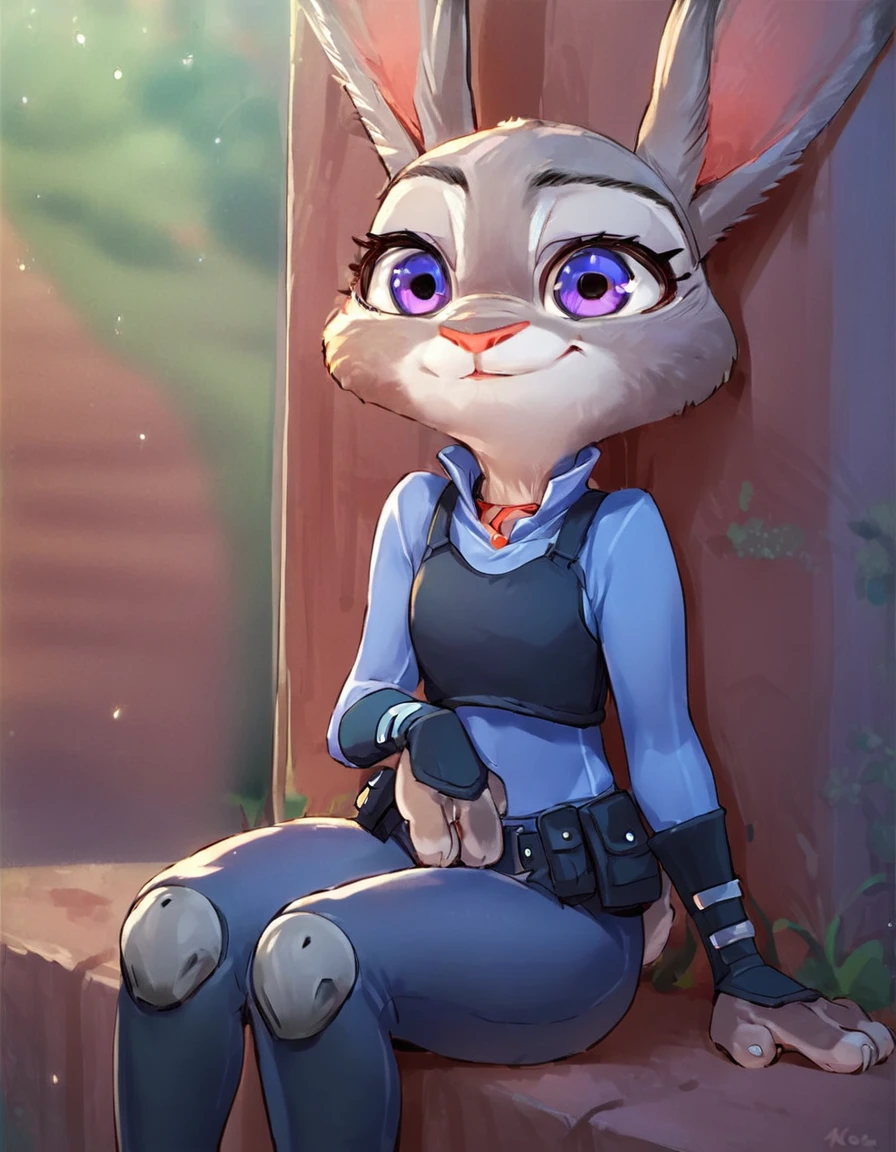 score_9, score_8_up, score_7_up, score_6_up, score_5_up, score_4_up, <lora:judy_hopps:1>, judy_hopps, furry female, furry, (((source_anime))), source_furry, w sitting