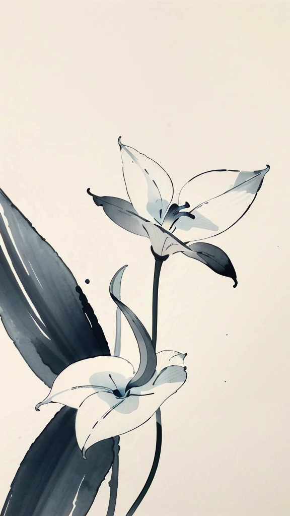 best quality,masterpiece,highly detailed,ultra-detailed,
Zantedeschia flower,desk,indoors, , inkwashing,negative space, white background, limited palette,
<lora:neg9V2_8:0.25> <lora:Modern Chinese Ink Painting_V04:1.5> Modern Chinese Ink Painting
Modern Chinese Ink Painting , inkwashing,negative space, white background, limited palette,