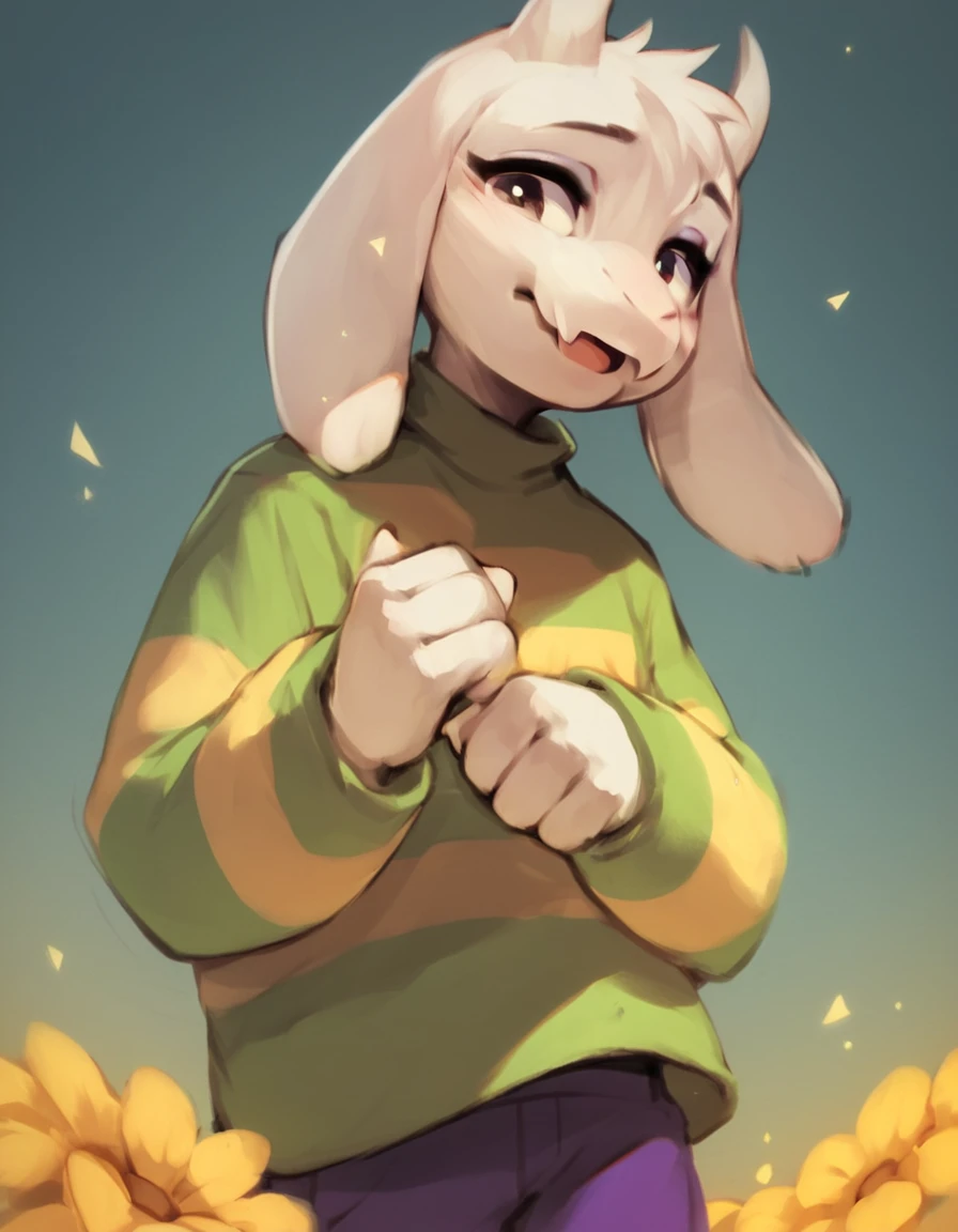 score_9, score_8_up, score_7_up, score_6_up, score_5_up, score_4_up, <lora:Asriel_undertale:1>, asriel_undertale, furry