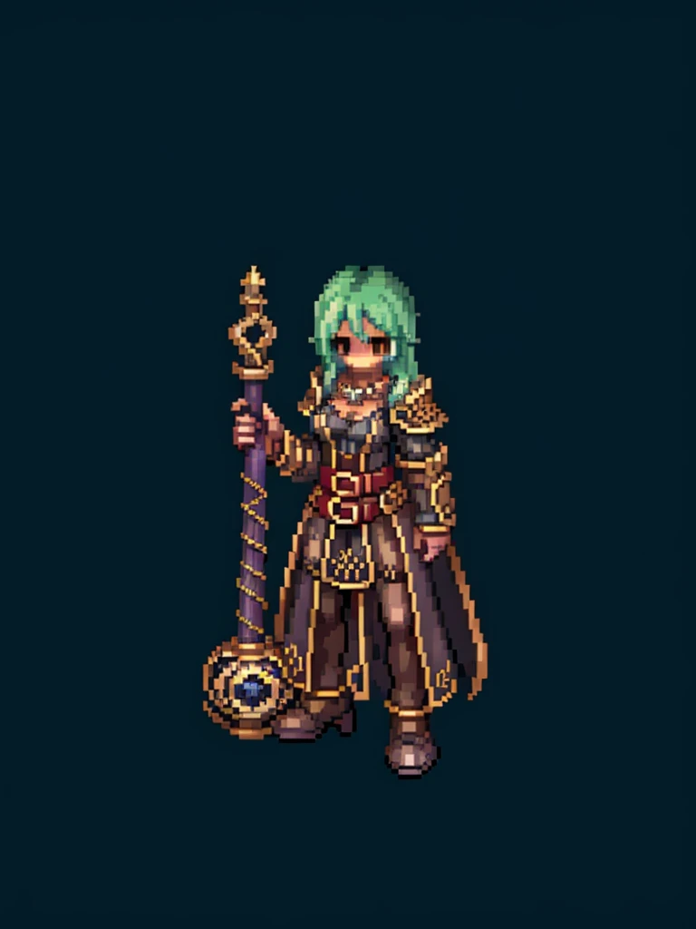 1girl, pixel art, 2D-HD style, isometric view, Ragnarok Online inspired, Octopath Traveler lighting, athletic build, huge breasts, long  hair, straight, big oval eyes, no mouth, no nose, simple background, transparent background, full body pose, standing 3/4 view,  (sensual), ready to fight pose, detailed pixel shading, high contrast lighting, soft shadow underneath, 32-bit color palette, 256x256 resolution, crisp edges, no anti-aliasing,  features, determined expression, intricate armor details,round eyes, persistent, coherent, consistent  <lora:rocharpix:0.4> <lora:ROSpriteEX-03:0.4> <lora:ROSprites:0.4> <lora:ROSpriteVX:0.3> <lora:PerfectBreastsV4-offset:0.6> <lora:pixel_f2:0.4> <lora:RagnarokSprite:0.3>
dark_fantasy_undead, necromancer_archmage, immortal_spellcaster,
robe: tattered_black_and_purple_arcane_robes, ancient_mystical_fabric,
armor: skeletal_bone_like_magical_protection, ethereal_overlay,
accessories: glowing_phylactery_pendant, dark_magical_essence,
skull: exposed_necromantic_skull, spectral_green_glowing_eyes,
hands: bony_skeletal_fingers, arcane_energy_tendrils,
belt: ornate_dark_magical_belt, runic_inscriptions,
details: ethereal_ghostly_presence, undying_magical_aura,
staff: twisted_dark_wood_magical_staff, skull_topped_artifact,
color_palette: dark_purple_black_spectral_green,
additional_elements: swirling_dark_magical_energy, ancient_suffering