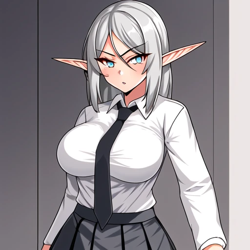 score 9, score 8 up, score 7 up, uncensored,  BREAK
1girl, saanegoat, monster girl, goat horns, detached sleeves,  <lora:Saanegoat2-000004:1>, horizontal pupils, office lady