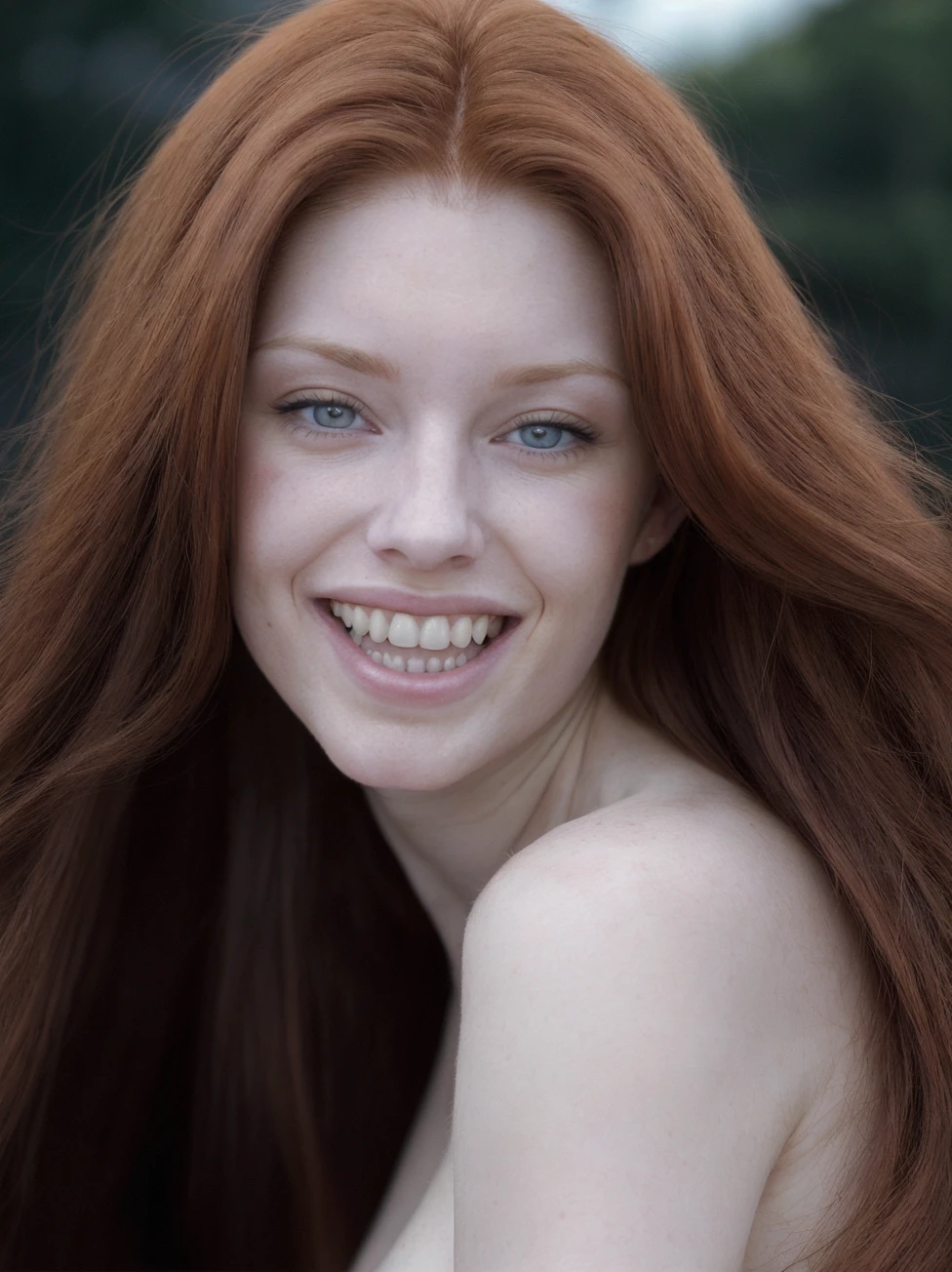 Janet Devlin completely naked and smiling