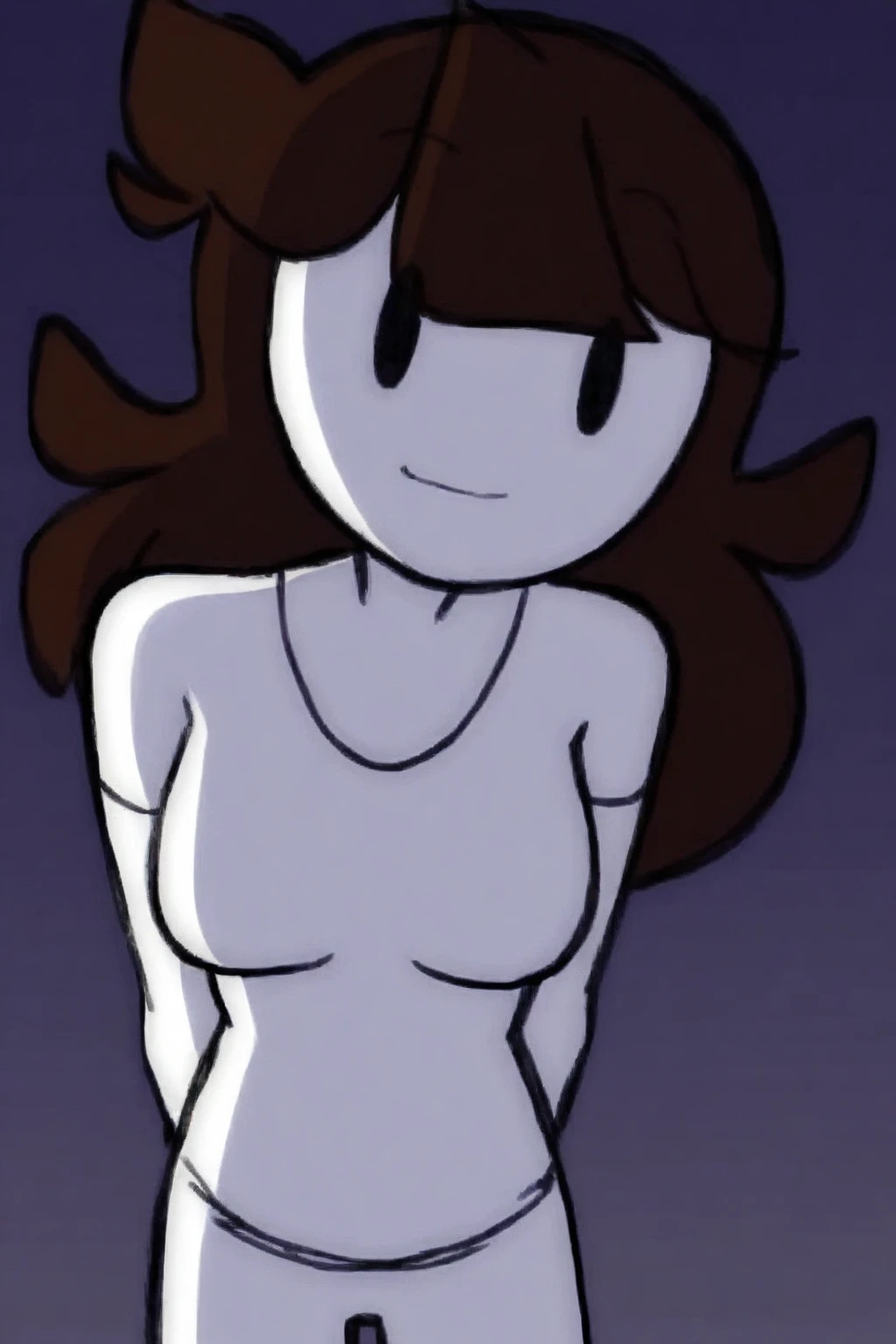 ultra detailed, masterpiece, best quality, solo, soft smile, light smile, school locker room, jaidenanimations, naked, pussy, nipples, brown hair, white skin,