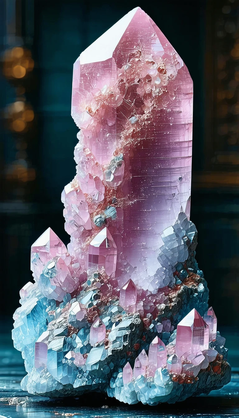 pink platinum crystal from another world, most rare object in the world