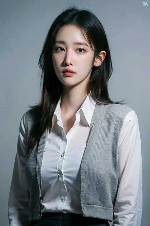 (best quality:1.4),(masterpiece:1.4),(photorealistic:1.4),(Realistic:1.2),(ultra high res, raw photo:1.4),(hdr, hyperdetailed:1.2),(8K:1.2),cinematic photo 1girl,upper body,suit,