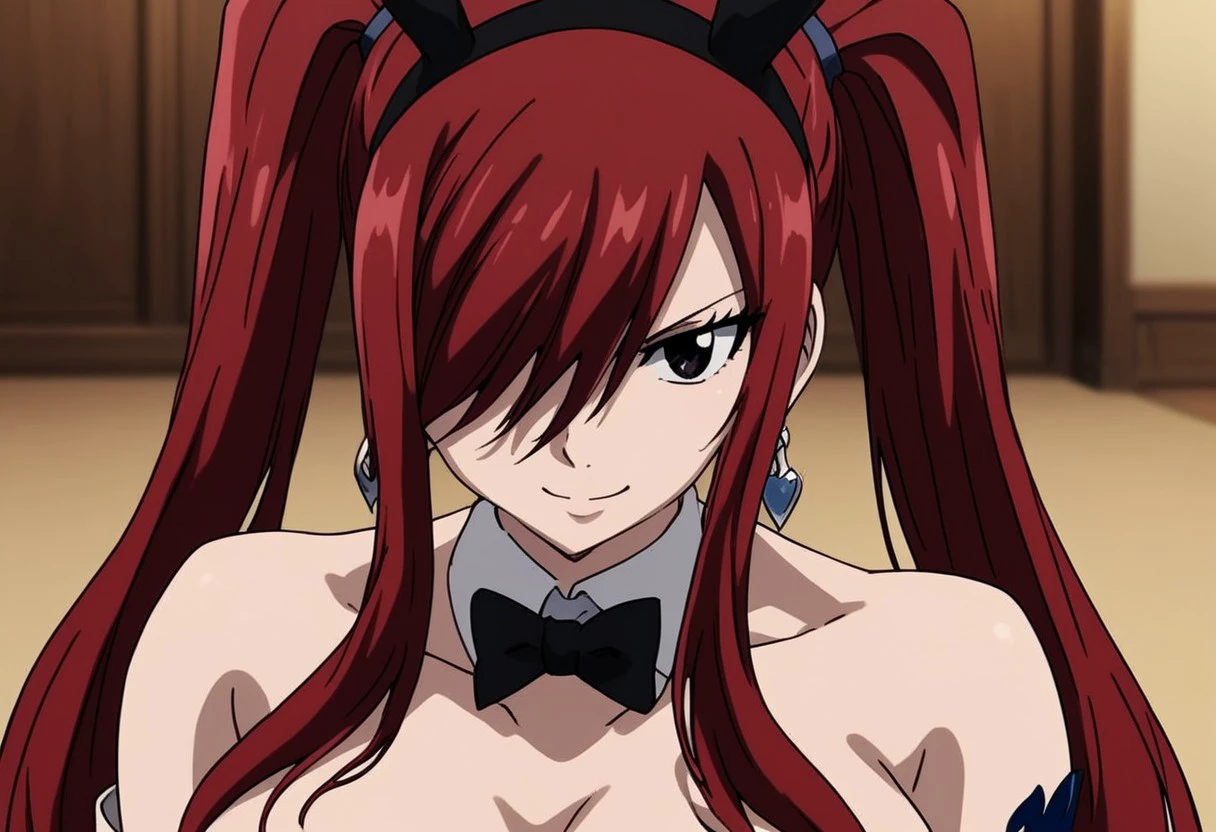 score_9, score_8_up, score_7_up, source_anime,
erzascarlet, <lora:erza-scarlet-ponyxl-lora-nochekaiser:1>
hair between eyes, kneeling, bunny black outfit (white outlines), bunny ears, red earrings, white long gloves, black tights (white outlines) seductive looks, twin ponytails hair, big breasts, standing smiling, close up