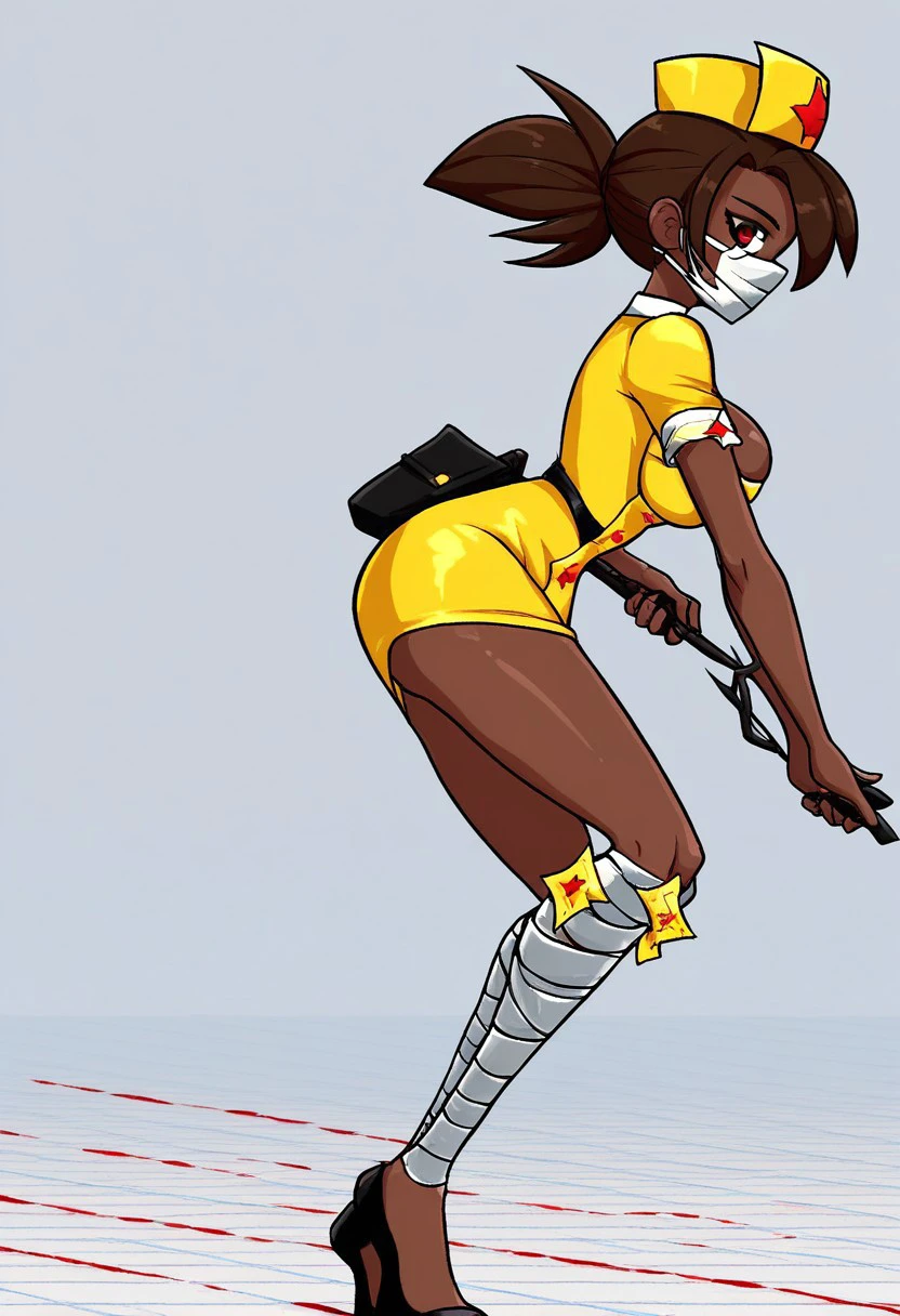 Skullgirls Valentine (with 5 colors) V1