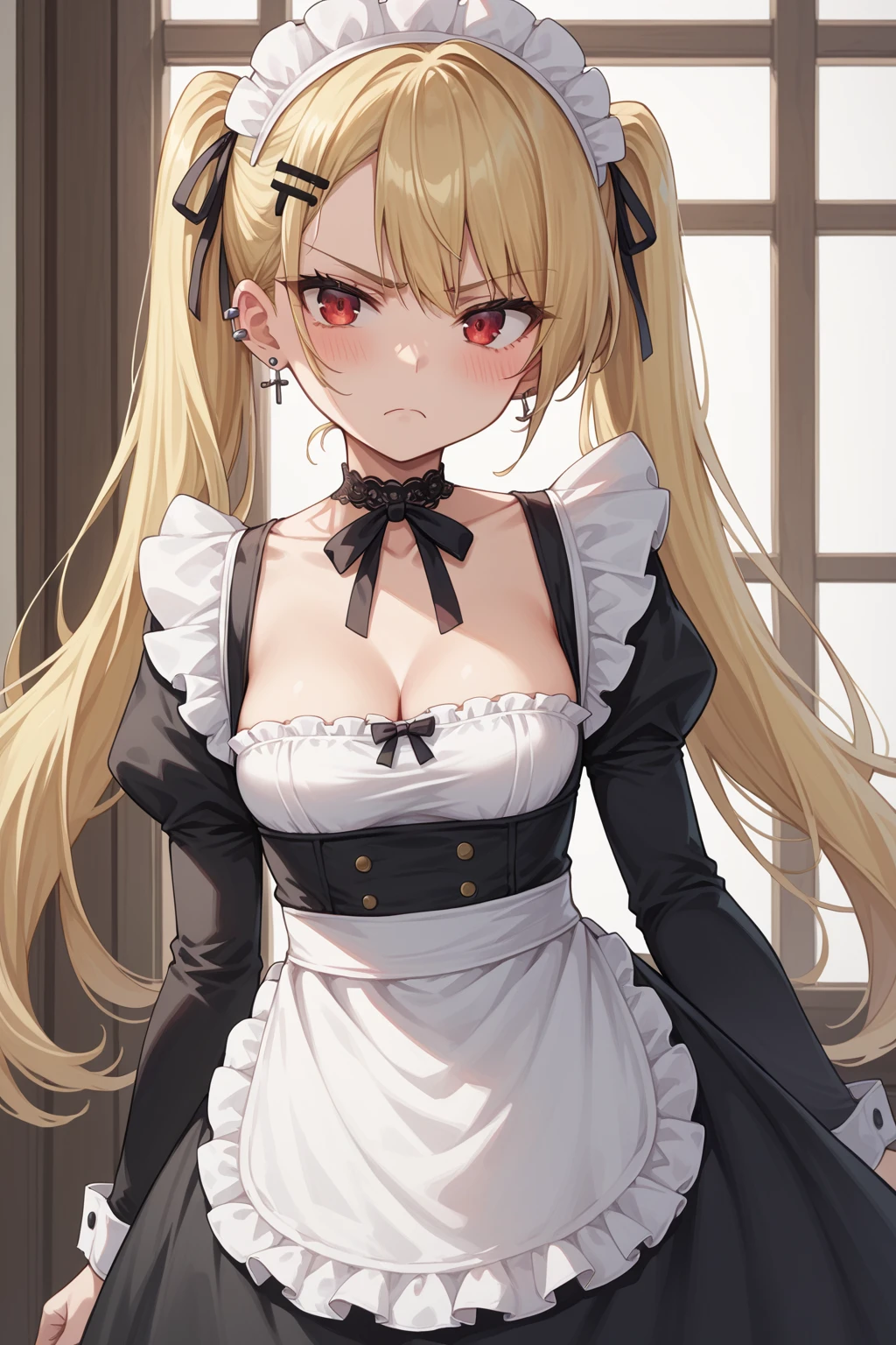 HDA_MasterpieceXL_v1.2, source_anime, absurdres, uncensored, 1girl, HDA_RikaXL, HDA_TsundereMaid_XL