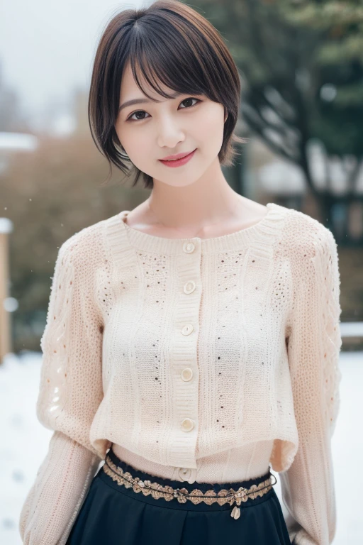 1girl,,(RAW photo, best quality), (realistic, photo-realistic:1.4), masterpiece, an extremely delicate and beautiful, extremely detailed, 2k wallpaper, Amazing, finely detail, extremely detailed CG unity 8k wallpaper, ultra-detailed, highres, soft light, beautiful detailed girl, extremely detailed eyes and face, beautiful detailed nose, beautiful detailed eyes,cinematic lighting,perfect anatomy,slender body
(at a park), (winter scenery),(snow park in the background), Sapporo Odori Park Winter Festival, festival lights (bokeh)
(wearing blouse) (long skirt) (winter jacket)
(free poses)
(smiling)
<lora:chest size:-1>
<lora:kobashiri_lora:0.8>