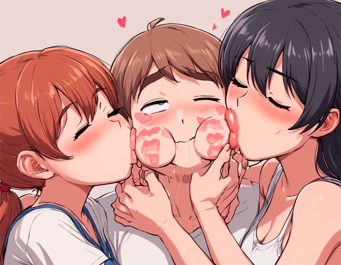 (need feedback) kissing cheeks, kissing lora epoch 3 kissing cheeks