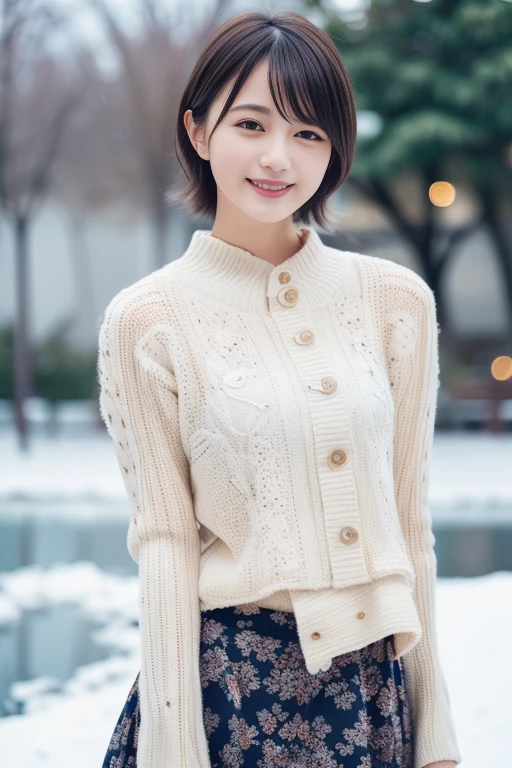 1girl,,(RAW photo, best quality), (realistic, photo-realistic:1.4), masterpiece, an extremely delicate and beautiful, extremely detailed, 2k wallpaper, Amazing, finely detail, extremely detailed CG unity 8k wallpaper, ultra-detailed, highres, soft light, beautiful detailed girl, extremely detailed eyes and face, beautiful detailed nose, beautiful detailed eyes,cinematic lighting,perfect anatomy,slender body
(at a park), (winter scenery),(snow park in the background), Sapporo Odori Park Winter Festival, festival lights (bokeh)
(wearing blouse) (long skirt) (winter jacket)
(free poses)
(smiling)
<lora:chest size:-1>
<lora:kobashiri_lora:0.8>