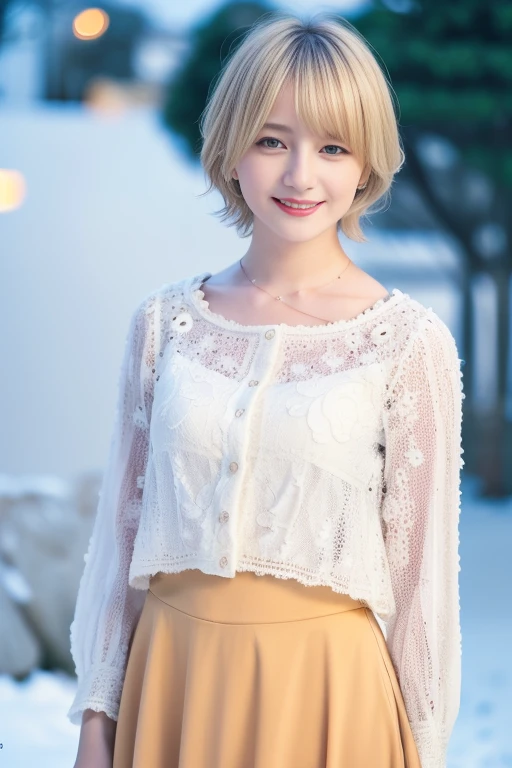1girl,,(RAW photo, best quality), (realistic, photo-realistic:1.4), masterpiece, an extremely delicate and beautiful, extremely detailed, 2k wallpaper, Amazing, finely detail, extremely detailed CG unity 8k wallpaper, ultra-detailed, highres, soft light, beautiful detailed girl, extremely detailed eyes and face, beautiful detailed nose, beautiful detailed eyes,cinematic lighting,perfect anatomy,slender body
(at a park), (winter scenery),(snow park in the background), Sapporo Odori Park Winter Festival, festival lights (bokeh)
(wearing blouse) (long skirt) (winter jacket)
(free poses)
(smiling)
<lora:chest size:-1>
<lora:kobashiri_lora:0.8>(blonde hair:1.2)