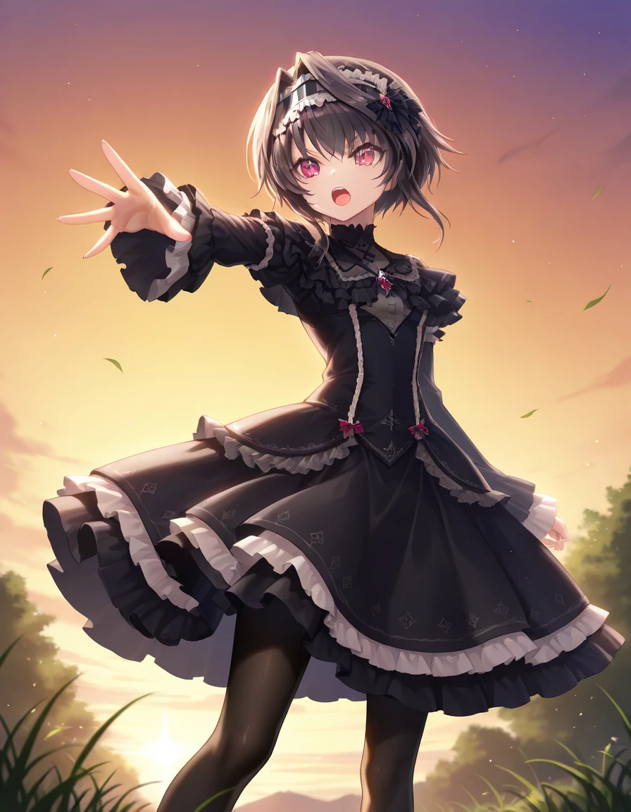 nsfw,(super fine illustration,8K CG wallpaper,best quality,extremely detailed,ultra high res,best aesthetic),(((cowboy shot,from front))),1girl ,idolmaster, (chiyo sirayuki},) (18yo,beautiful girl),((beautiful dark purple eyes)),(((beautiful black hair:1.3))), ((((extra short hair)))),(straight hair)),((Blunt bangs)),(((black gloves))),(wet skin),(sweat),(steam),((flat chests,small breasts)),((((slender)))),((((night)))),(pubic black hair:1.9),(bsp), ((pussy juice dripping)), no makeup, sweaty body),(((glaring))),((blash)),(collar),(((((black sleeveless clothes))))),(((open clothes))),(kaimei),(((Park at night))),(Dark around),((ecstacy)), deep breathing, (spread legs),((spread pussy:1.3)),(cum out:1.3),((steam)),(scatter sweat),(cum on body:1.9),(cum on head:1.3), (cum on Face:1.1),looking-down, ((flip the bird:1.5)),(angry Face:1.3),(glaring:1.3),(Kamimei),(armpits hair),(Contempt, Sulky,Frowning),
