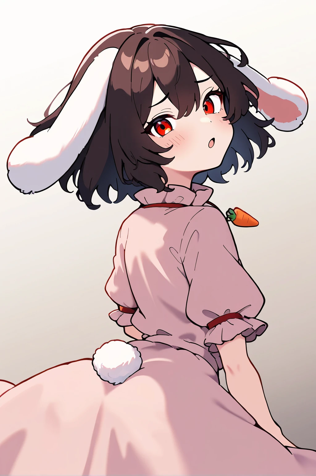 (furry:1.5)。rabbit-eared boy。women&#39;s clothing。shame。cosplaying as a magical girl。holding back poop。wearing an anal vibrator。I have an erection。ejaculating。Being sprayed with semen。Masturbating。Are crying。color image。