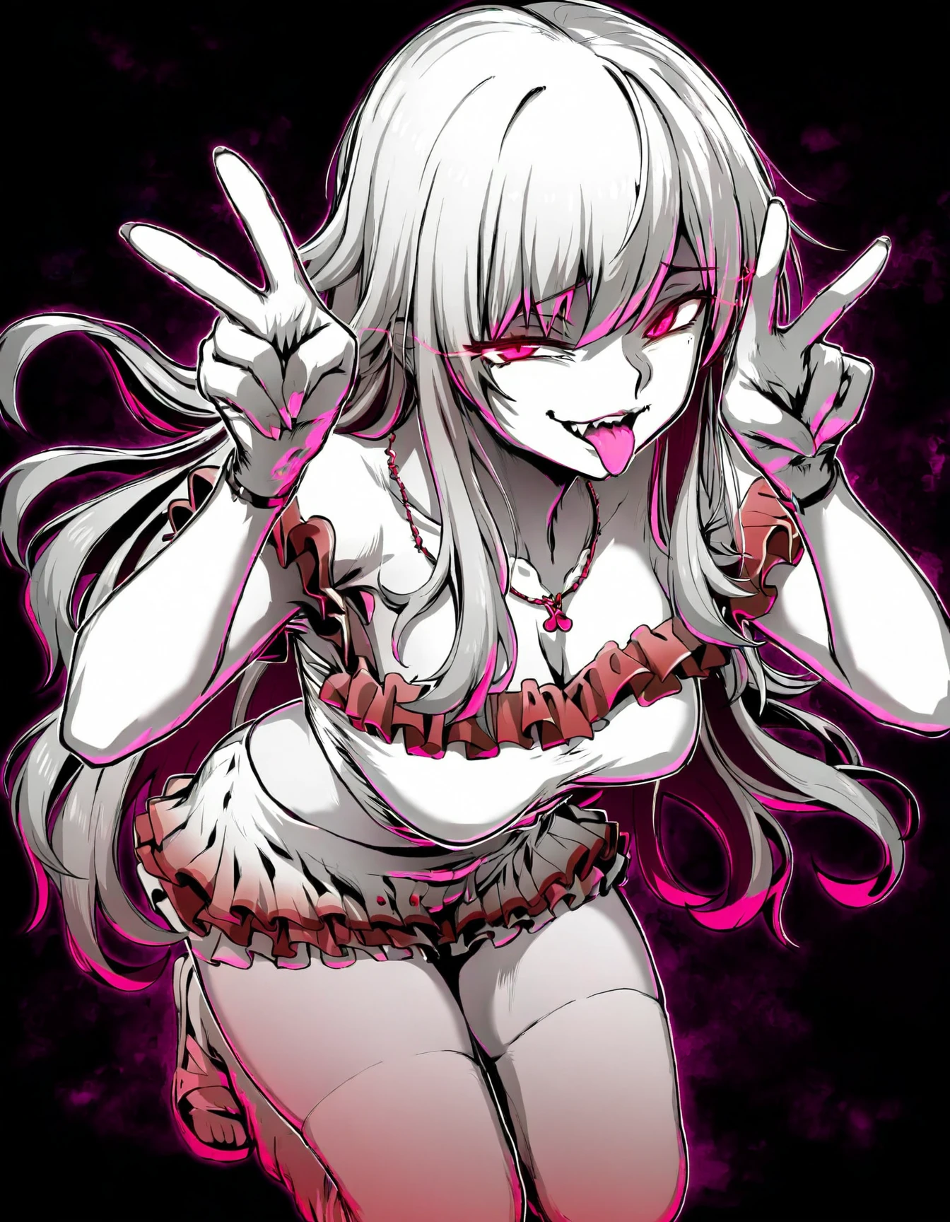 Red and burned lower body,Red, scorched burns,Fair skin,Propulsion,Pink uterus,Pink nipples,Covered in scars、Bloody,Drawing of a woman with a knife in her hand, Gap Moe Yandere grimdark, Crying and stretching out my arms, Junji、4K, The scales that cover her chest, Burning, Gap Moe Yandere, She has a stray hair standing up on her head, Travel Udon Neinaba, Singey, Devil Anime Girl