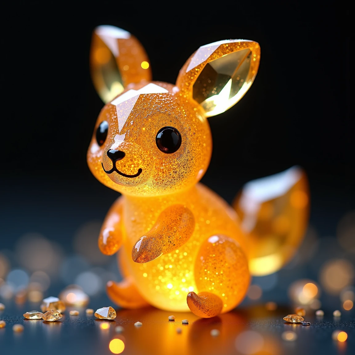 A cute little animal made of crystals in the Faberge style, beautiful glowing atmosphere, full perfect detailed intricate, cinematic light, dynamic dramatic ambient, highly detail, professional color, stunning, majestic, best, grand complete, very fair, artistic, contemporary, sharp focus, elegant, extremely inspirational, innocent, fine, creative, positive, vibrant, magical, pure, enlightened, <lora:Tourmaline_crystals (1):1>, lighting