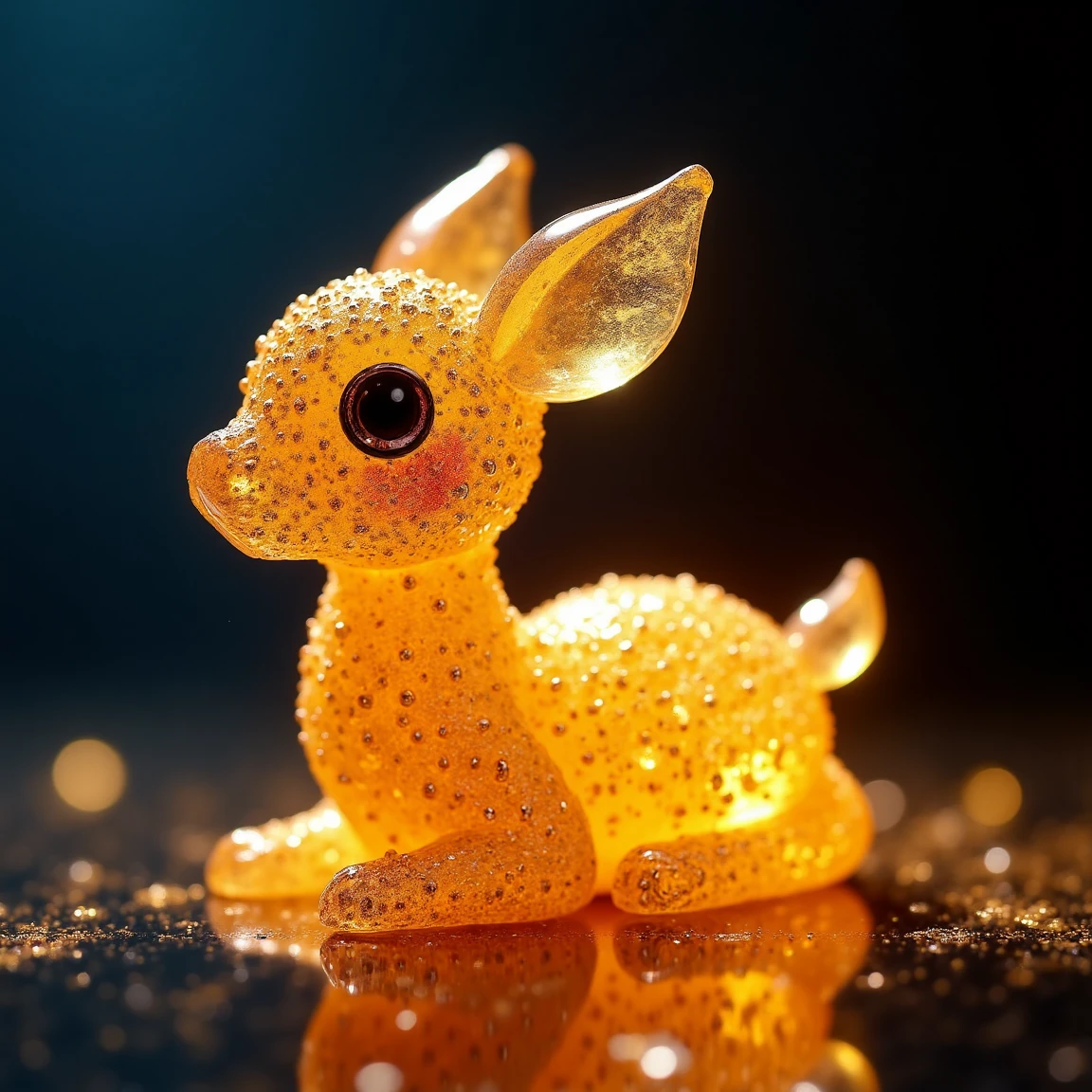 A cute little animal made of crystals in the Faberge style, beautiful glowing atmosphere, full perfect detailed intricate, cinematic light, dynamic dramatic ambient, highly detail, professional color, stunning, majestic, best, grand complete, very fair, artistic, contemporary, sharp focus, elegant, extremely inspirational, innocent, fine, creative, positive, vibrant, magical, pure, enlightened, <lora:Tourmaline_crystals (1):1>, lighting