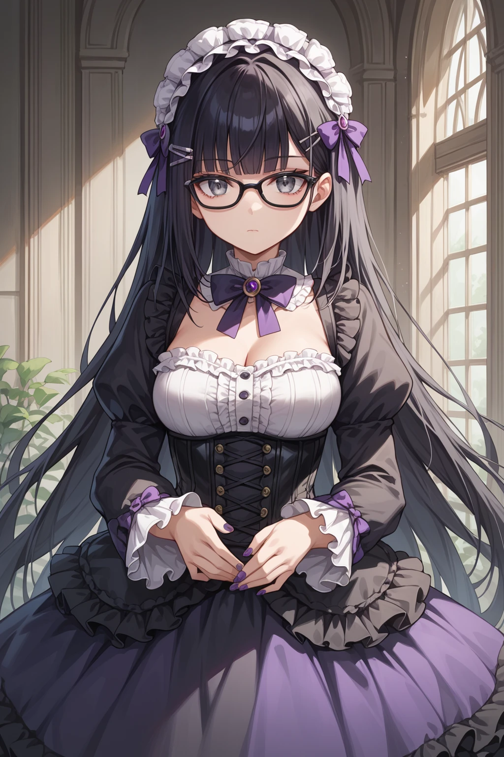 HDA_MasterpieceXL_v1.2, source_anime, absurdres, uncensored, 1girl, HDA_kokoroXL, HDA_GhoticDress_XL