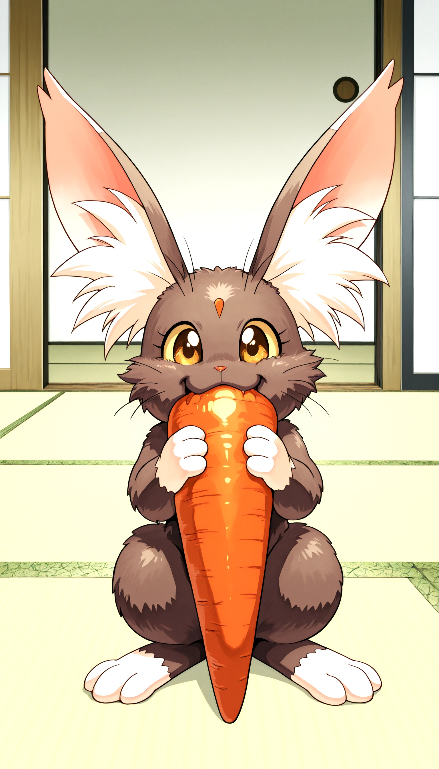 furry girl, young, rabbit, pink hair, emo hairstyle, long ponytail, anime style, flat chest, small breasts, red eyes, ((yellow hoodie jacket sleeveless, open clothes, nude)), tavern, high quality, detailed body, detailed eyes, detailed face, masterpiece, glistening body, detailed body fur, best quality, one tone body fur, white body fur, skinny, aeghao, tongue out, rabbit ears, looking at you, full body, feets whit three toes, laying on table, spread legs, pussy, pussy juice, gangbang, big penis, furry boy, pink bikini on floor,