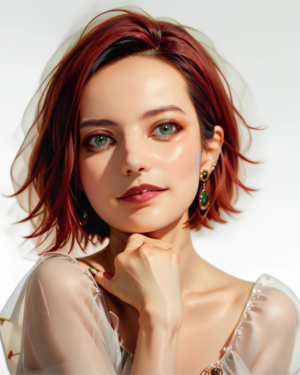<lora:BeckyPDXL_v1:1>BeckyPDXL, 1girl, solo, jewelry, earrings, realistic, short hair, nail polish, <lora:princess_xl_v2:0.8><lora:g0th1cPXL:0.3> g0th1cpxl<lora:Expressive_H:0.8> ExpressiveH<lora:NAI Smooth Boys Style SDXL_LoRA_20r_20e_8i_nr32_a16_Pony Diffusion V6 XL:0.8> score_9, score_8_up, score_7_up,