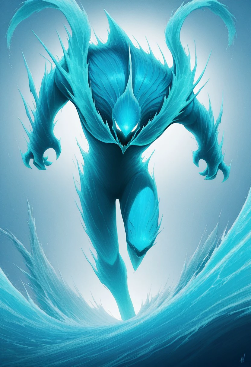 masterpiece, best quality, newest, absurdres, highres, anime, anime style, vintage anime, 90s anime, no humans, monster, water, Livingwave-IL.V1.0