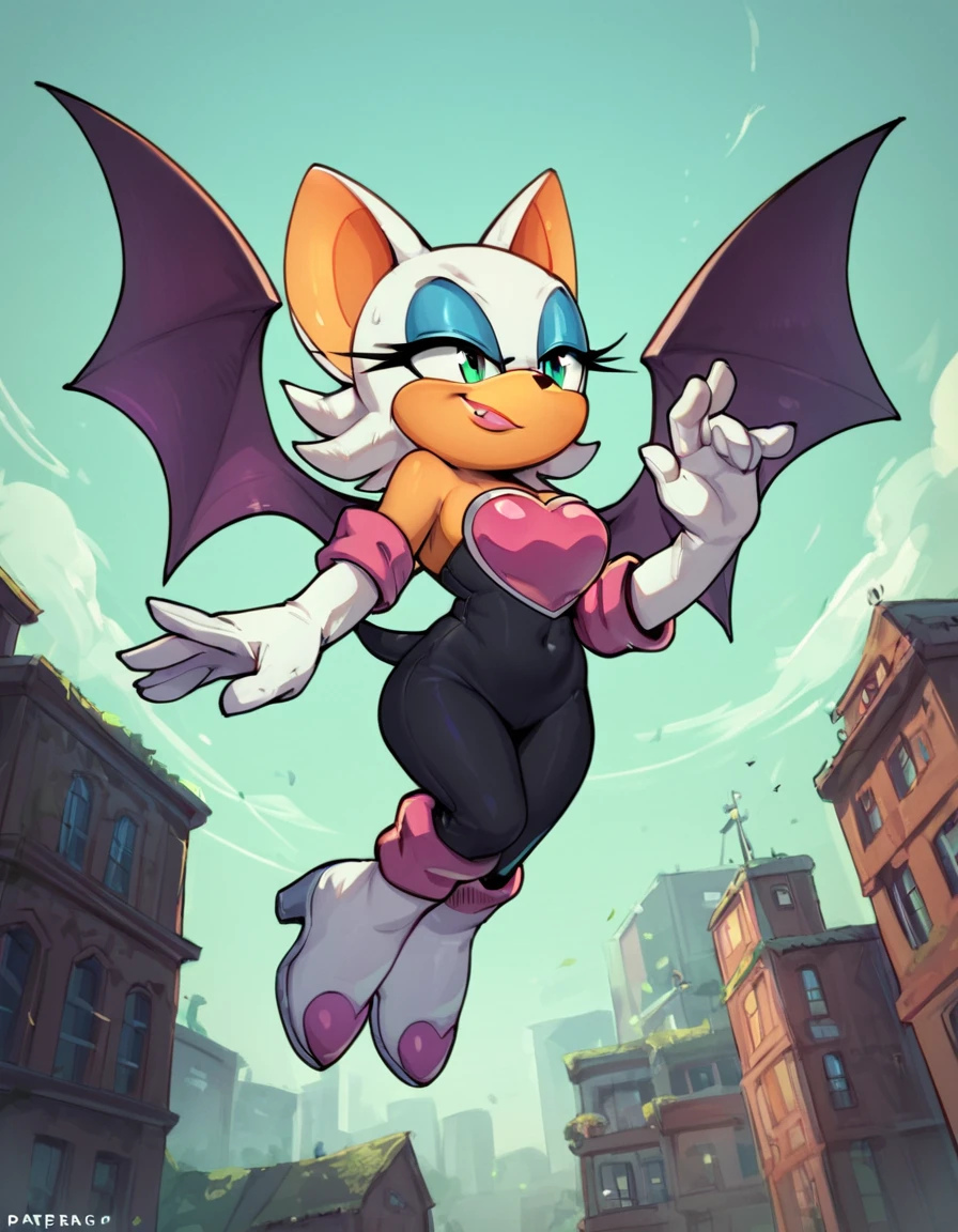 score_9, score_8_up, score_7_up, score_6_up, score_5_up, score_4_up, <lora:Rouge_the_Bat:1>, rouge_the_bat, 1girl, furry female, furry, source_furry, flying