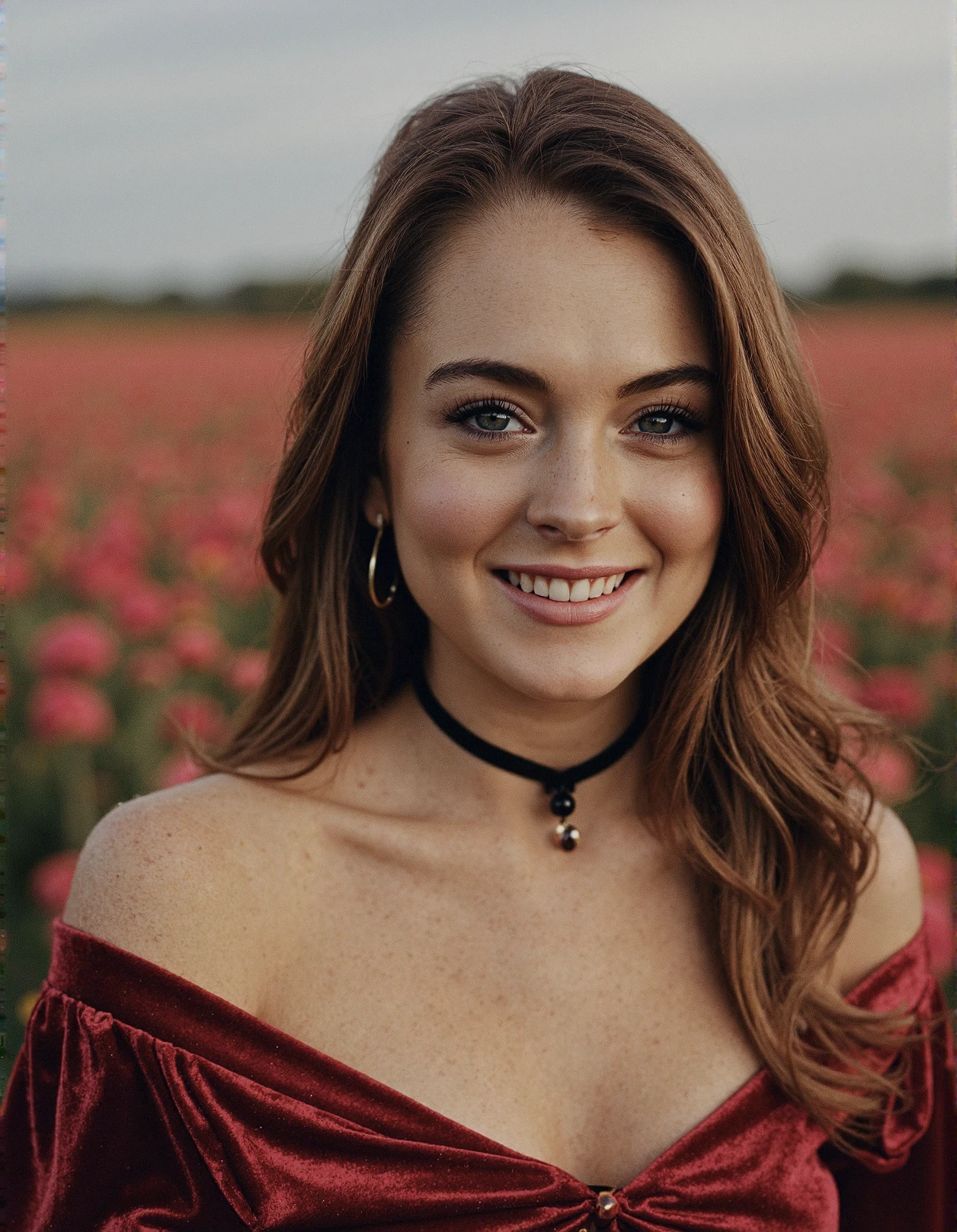 large format photo, of a ohwx woman, rule of thirds, symmetrical portrait, wearing a gorgeous American Eagle Off the Shoulder Top Soft knit with off shoulder neckline, intricate details, perfect skin, detailed eyes, detailed face, happy, bokeh, shot on a Canon EOS R Canon RF 85mm f/1.8 USM F/2.8, 1/125s, ISO 100
<lora:DollyLittle_SDXL_v1.2a:1>